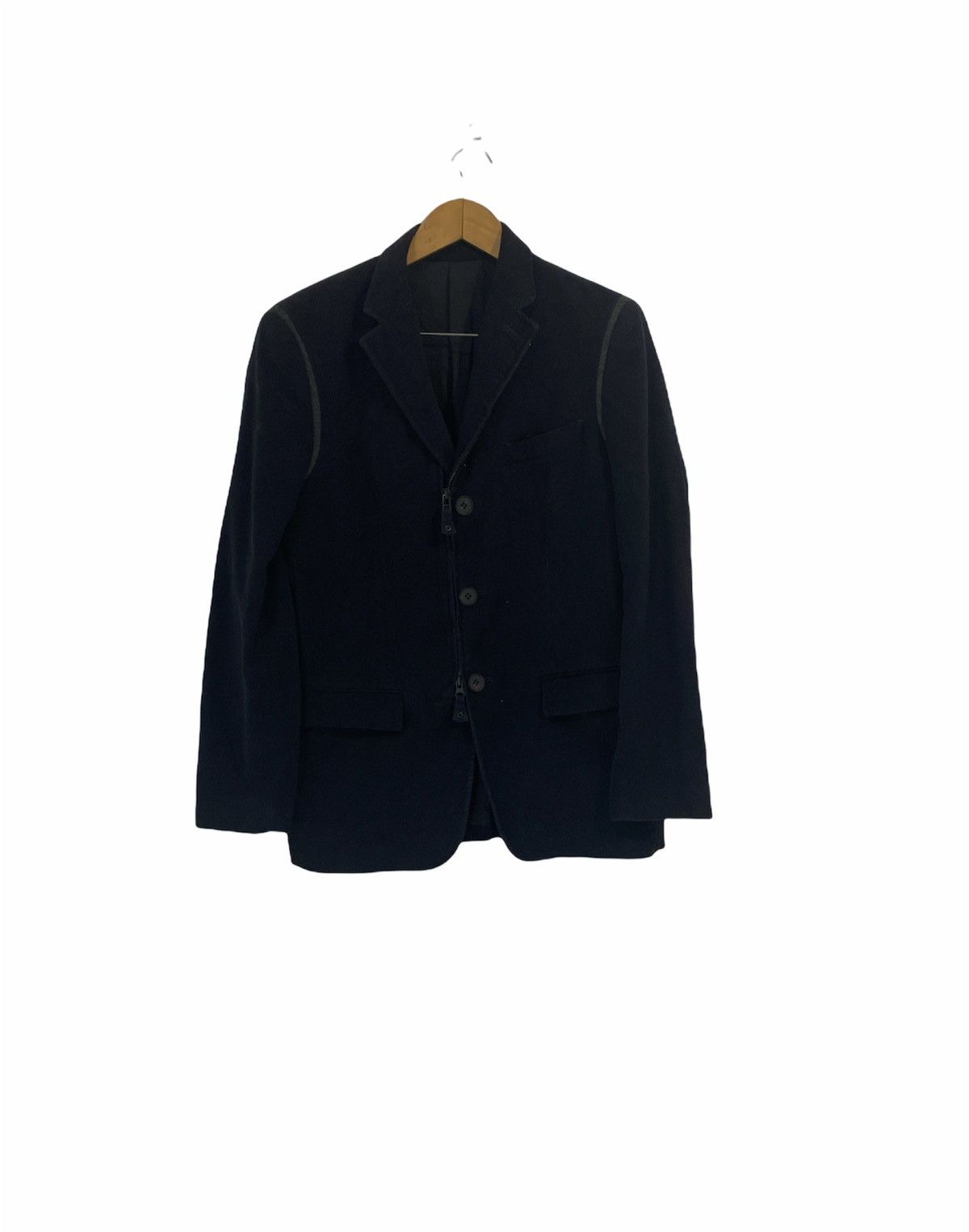 Jean Paul Gaultier Jean Paul Gaultier Velvet Style Zipper Jacket Coat Design Size US M / EU 48-50 / 2 - 1 Thumbnail