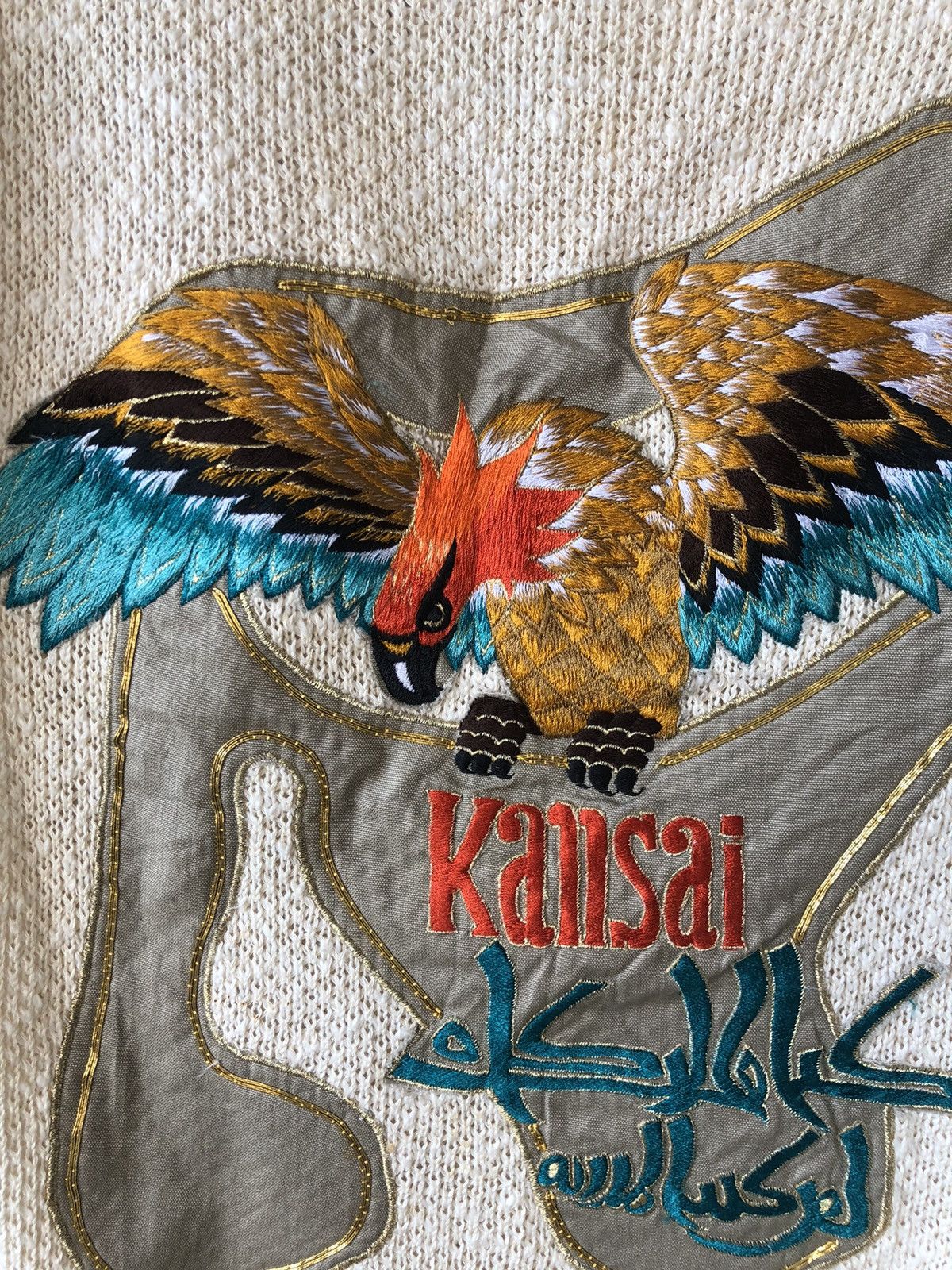 Kansai Yamamoto Rare Vintage Kansai Eye Embroidery Arabic Knit Vest/Cardigan Size M / US 6-8 / IT 42-44 - 11 Thumbnail