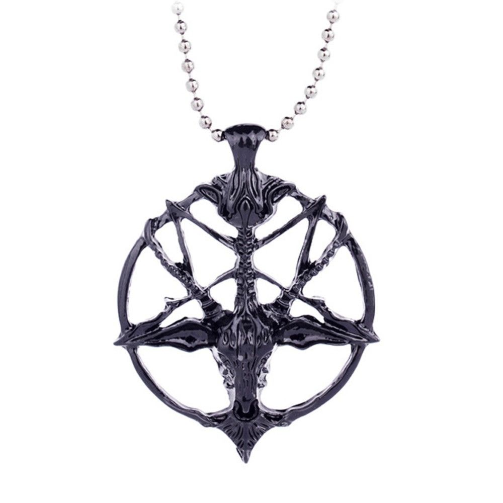 Jewelry Skull Goat Head Pendant Necklace Size ONE SIZE - 1 Thumbnail