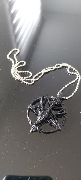 Jewelry Skull Goat Head Pendant Necklace Size ONE SIZE - 2 Thumbnail