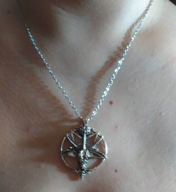 Jewelry Skull Goat Head Pendant Necklace Size ONE SIZE - 2 Thumbnail