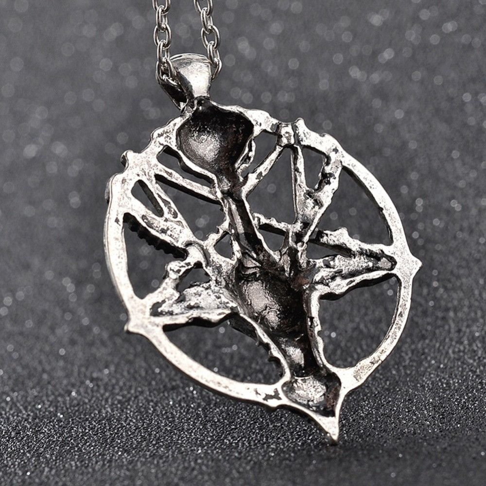 Jewelry Skull Goat Head Pendant Necklace Size ONE SIZE - 4 Thumbnail