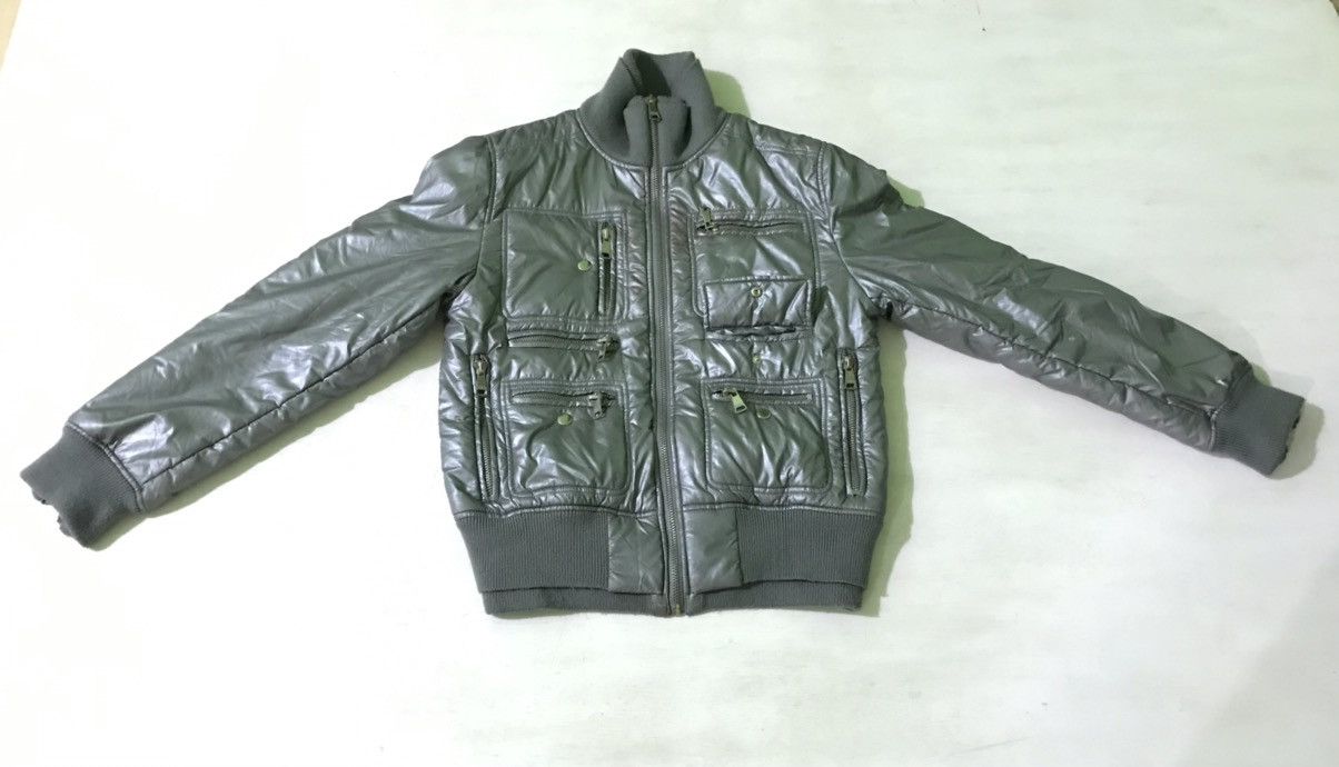 image of Dolce Gabbana Bomber Jacket Utility Dolce & Gabbana Metallic Color in Grey, Men's (Size Large)