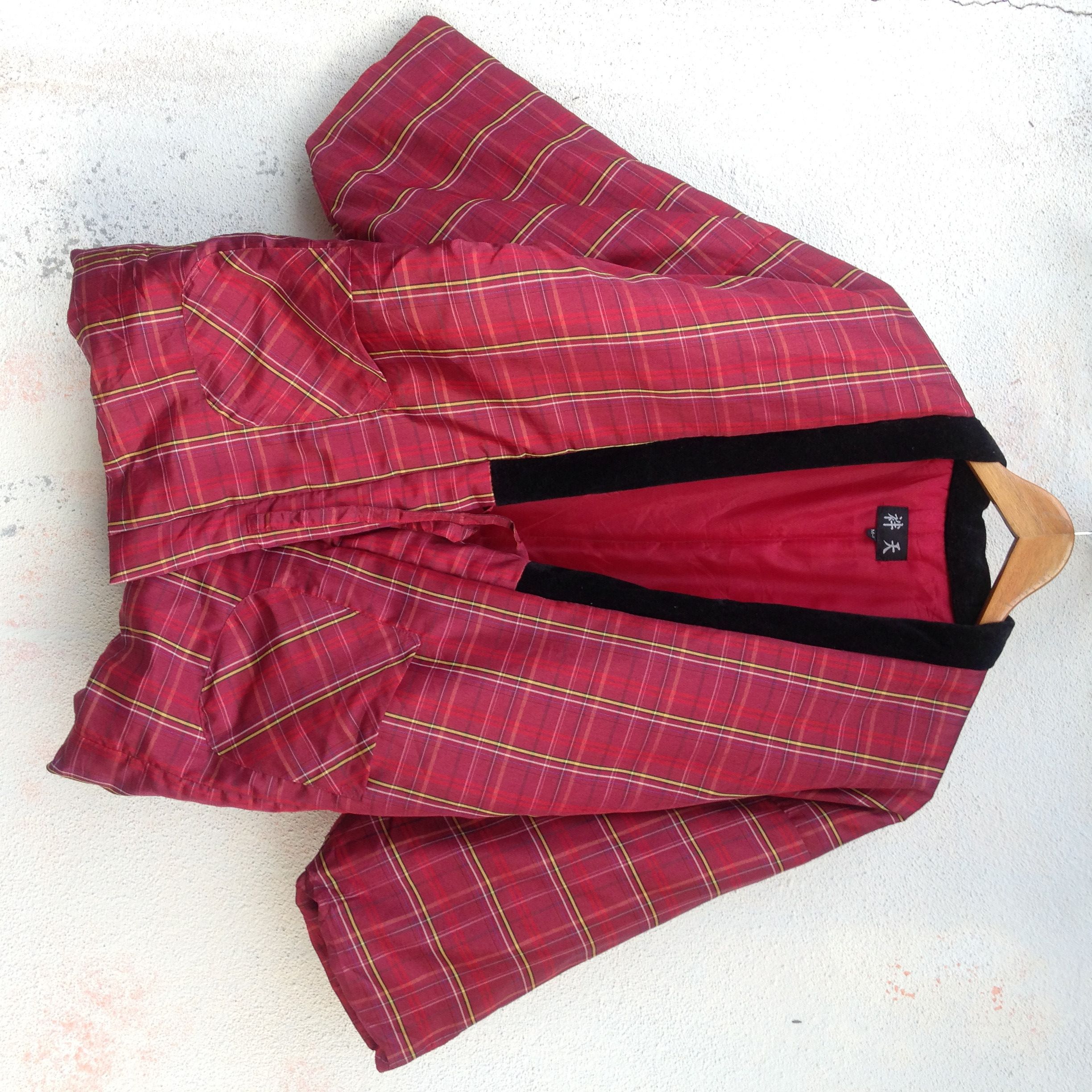 Japanese Brand Japanese Kimono Puffer Down Check Size US L / EU 52-54 / 3 - 1 Thumbnail