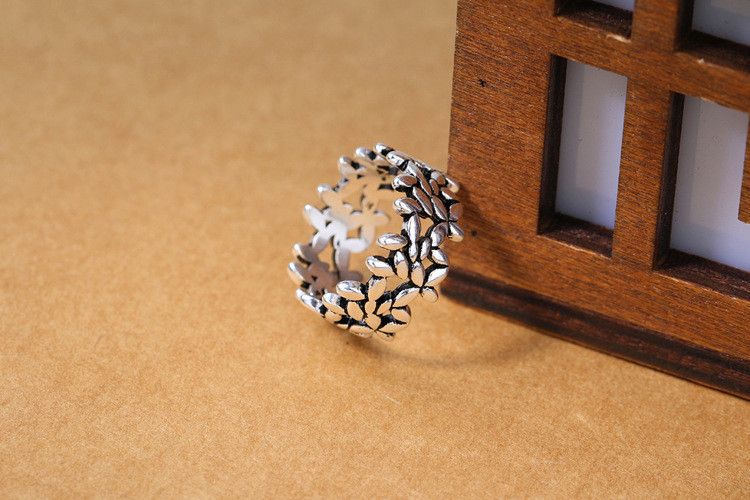 Jewelry Retro Lucky Leaves Olive Ring Size ONE SIZE - 3 Thumbnail