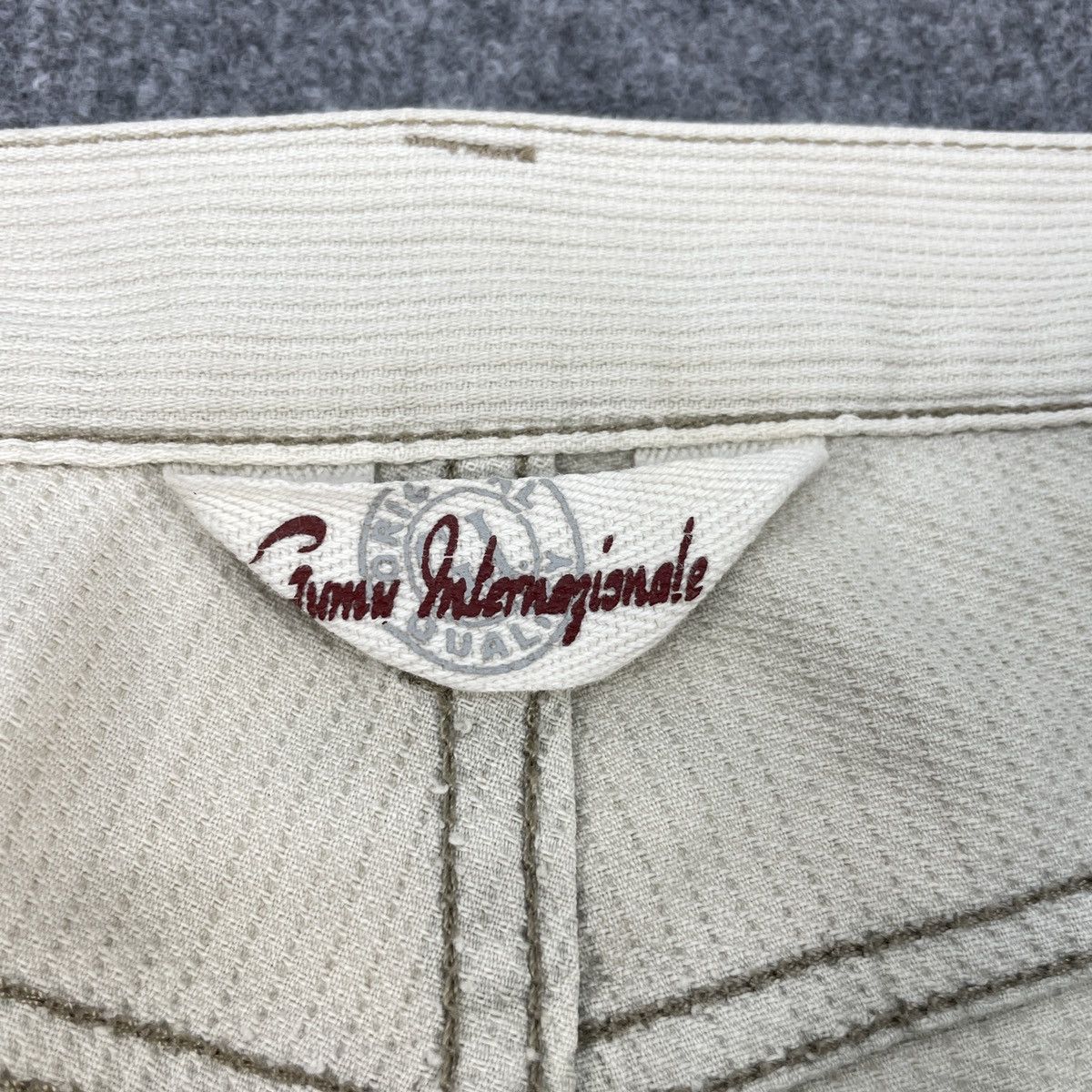 Japanese Brand × Vintage Vintage Japanese Patchwork Distressed Bootcut Pants Size US 33 - 7 Thumbnail
