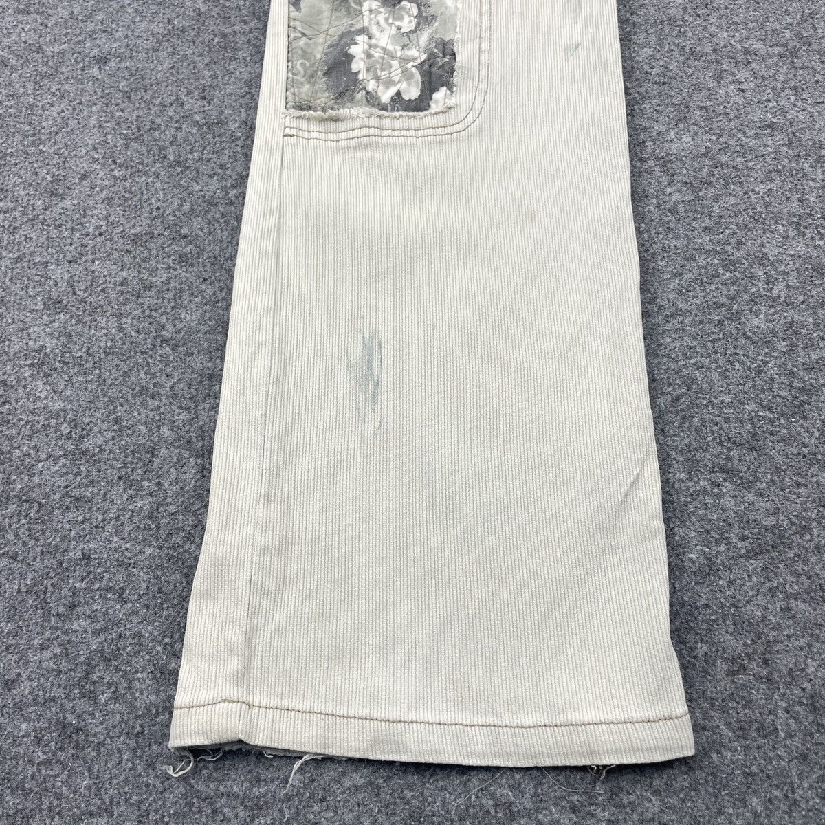 Japanese Brand × Vintage Vintage Japanese Patchwork Distressed Bootcut Pants Size US 33 - 9 Thumbnail