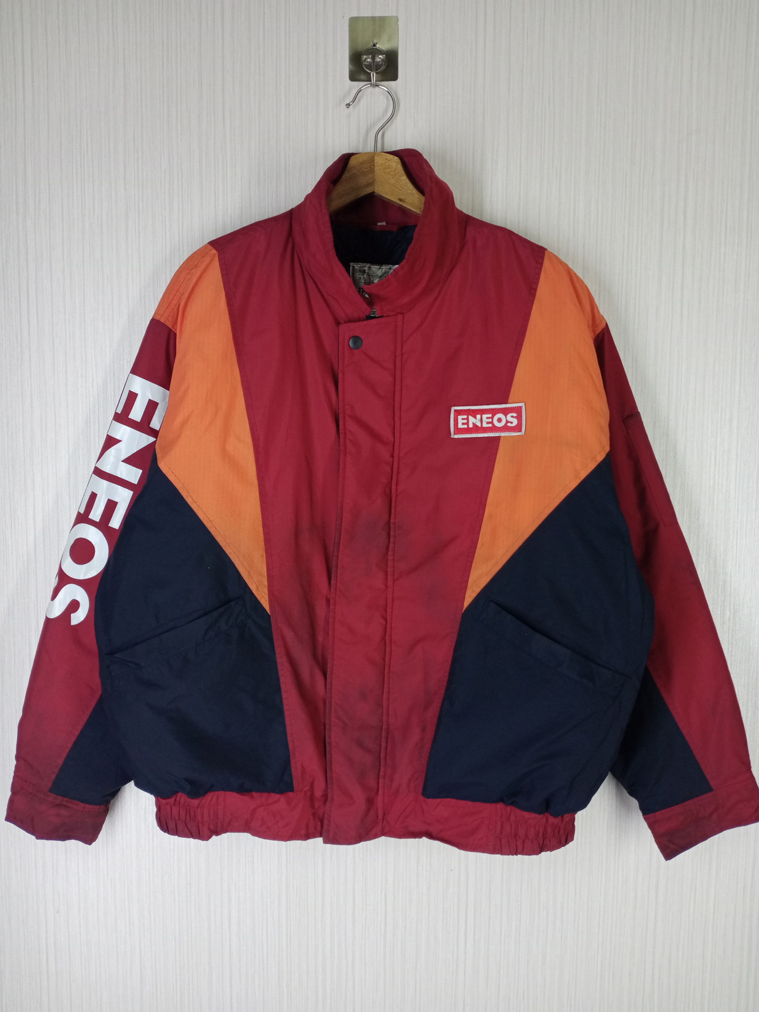 Sports Specialties × Vintage ENEOS SPELL OUT INNER QUILTED THICK RACING JACKET Size US L / EU 52-54 / 3 - 1 Thumbnail