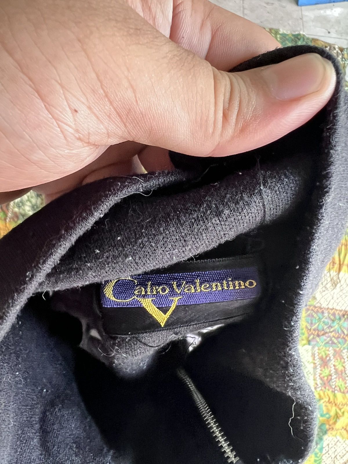 Designer × Vintage Vintage Calro Valentino Half Zipper Sweatshirt Size L / US 10 / IT 46 - 5 Thumbnail