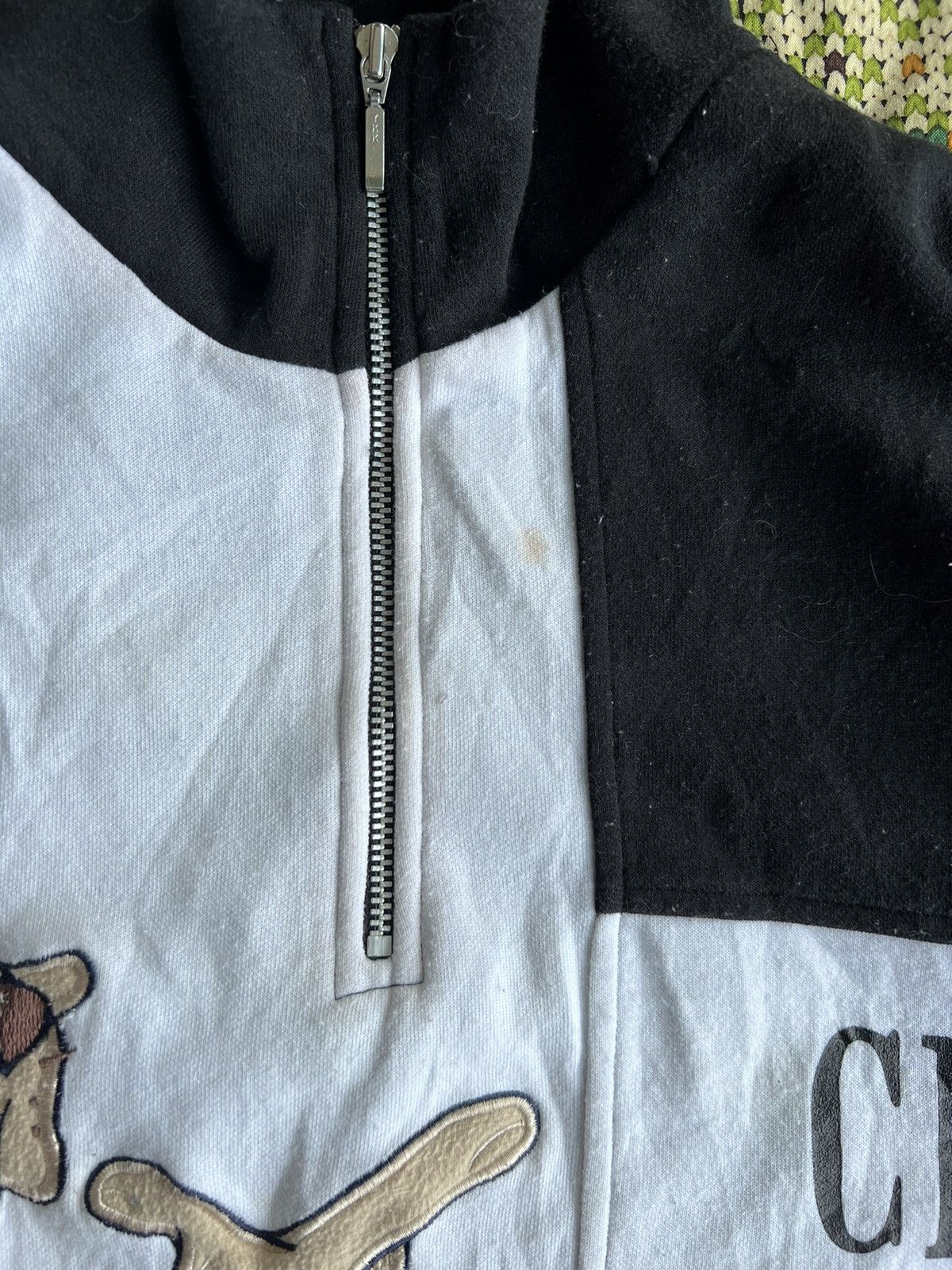 Designer × Vintage Vintage Calro Valentino Half Zipper Sweatshirt Size L / US 10 / IT 46 - 4 Thumbnail