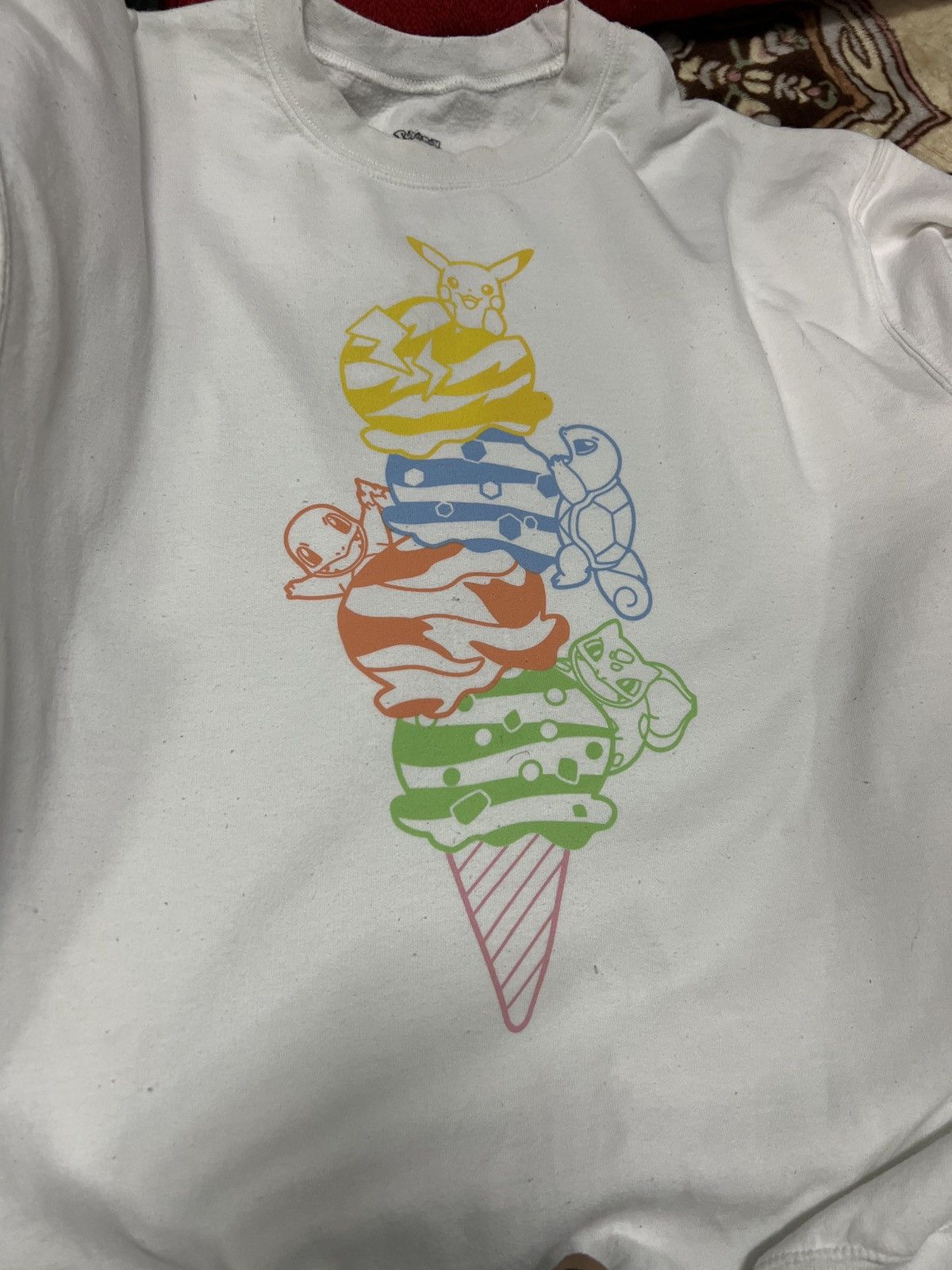 Cartoon Network × Pokemon SWEATSHIRT POKEMON ON ICE CREAM COLOURWAY SPELL OUT Size US M / EU 48-50 / 2 - 4 Thumbnail
