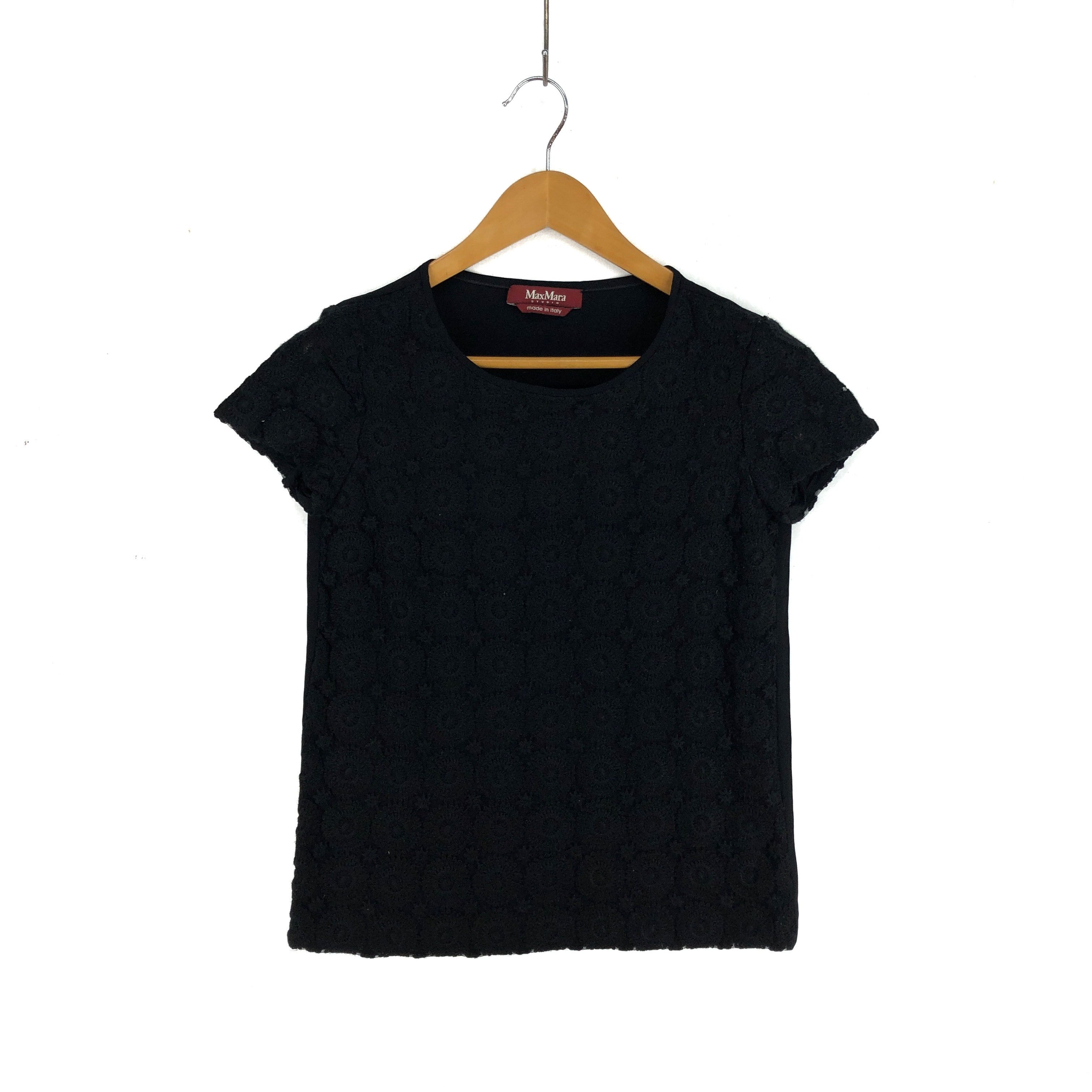 Max Mara MAX MARA Quilted Woven T Shirt #2248-78 Size S / US 4 / IT 40 - 1 Thumbnail
