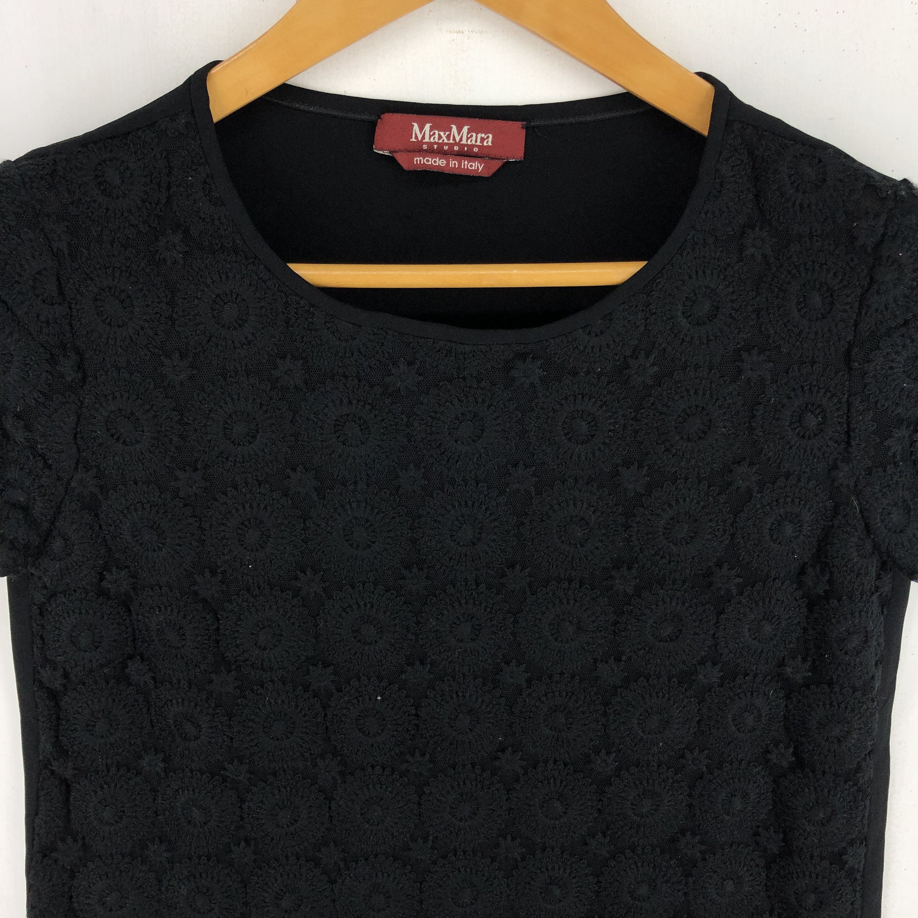 Max Mara MAX MARA Quilted Woven T Shirt #2248-78 Size S / US 4 / IT 40 - 2 Thumbnail