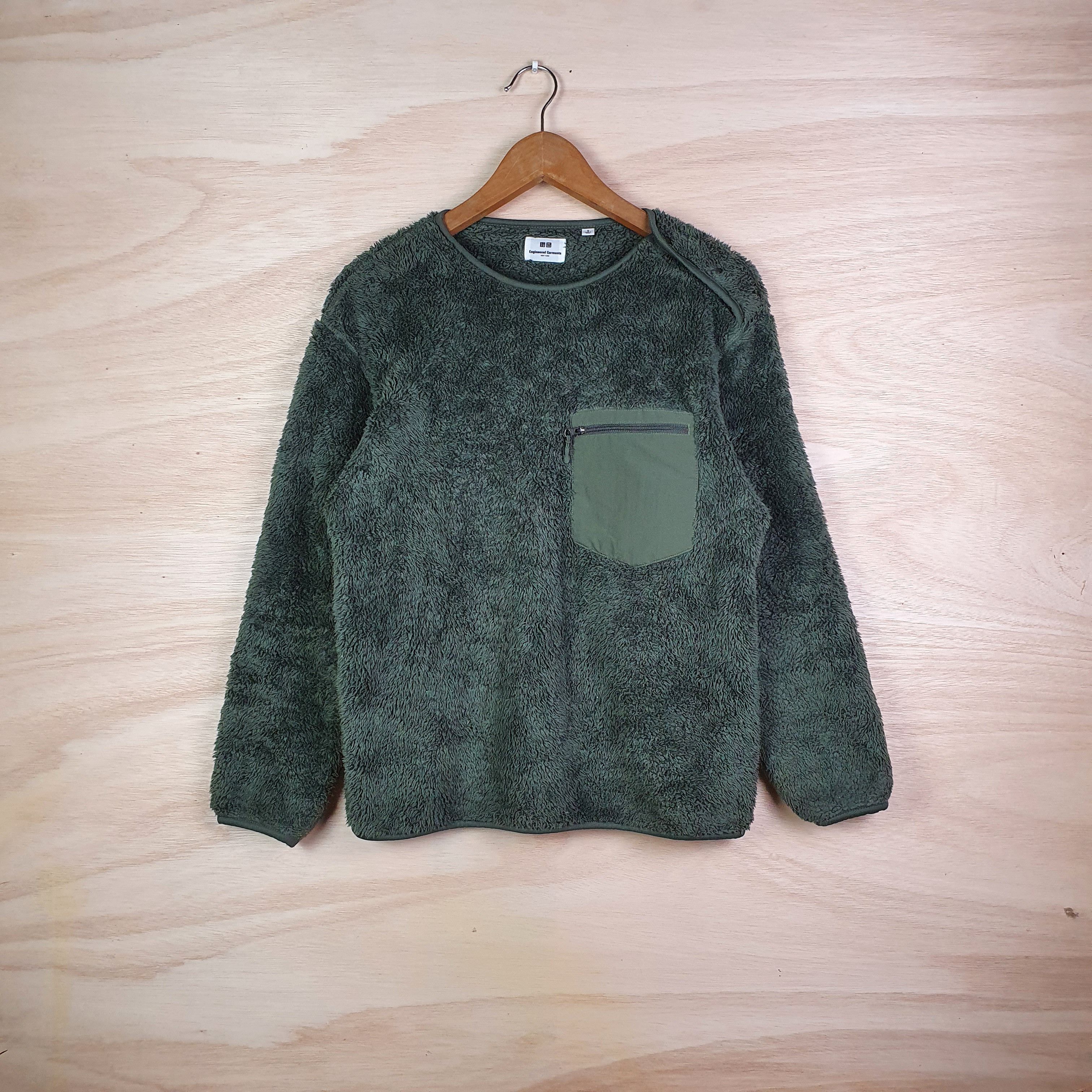 Engineered Garments × Japanese Brand × Uniqlo SHERPA FLEECE POCKET SWEATSHIRT Size US S / EU 44-46 / 1 - 1 Thumbnail