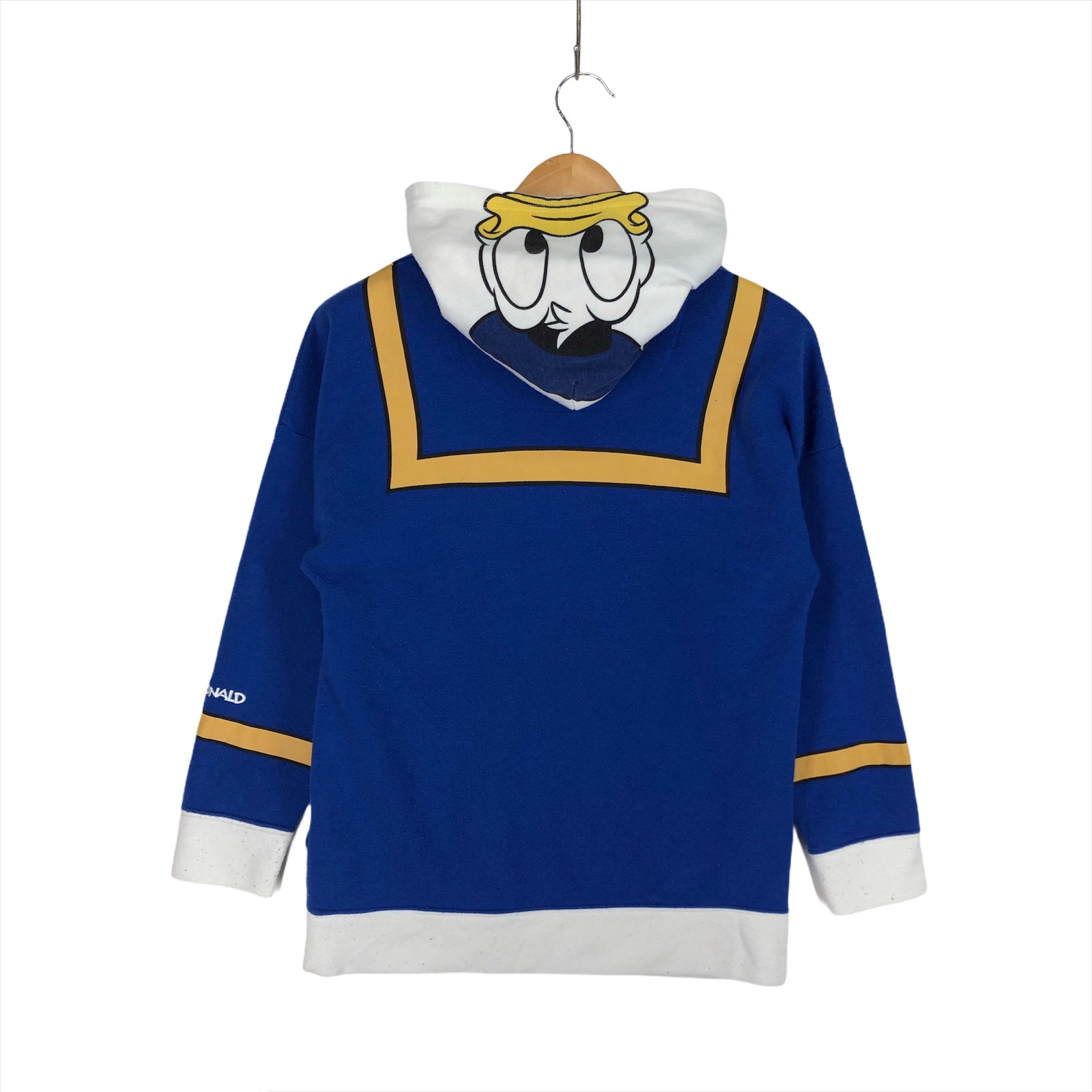 Disney DONALD AND DAISY Hoodie Pullover #2490-87 Size S / US 4 / IT 40 - 8 Thumbnail