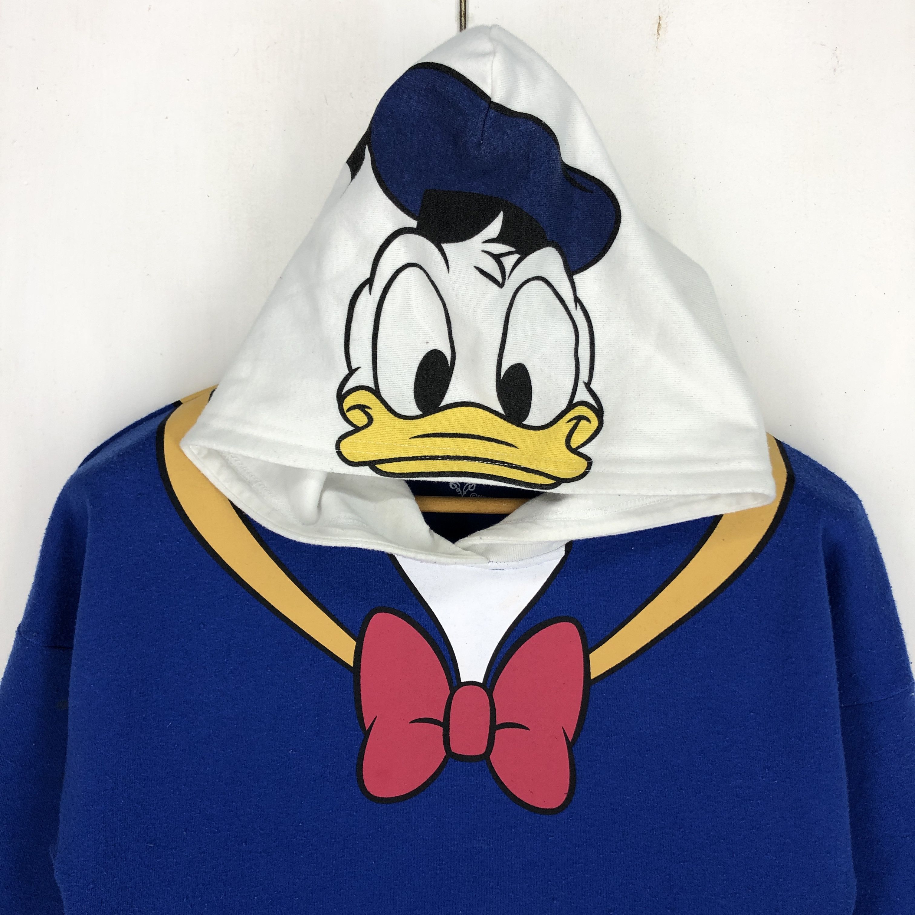 Disney DONALD AND DAISY Hoodie Pullover #2490-87 Size S / US 4 / IT 40 - 2 Thumbnail