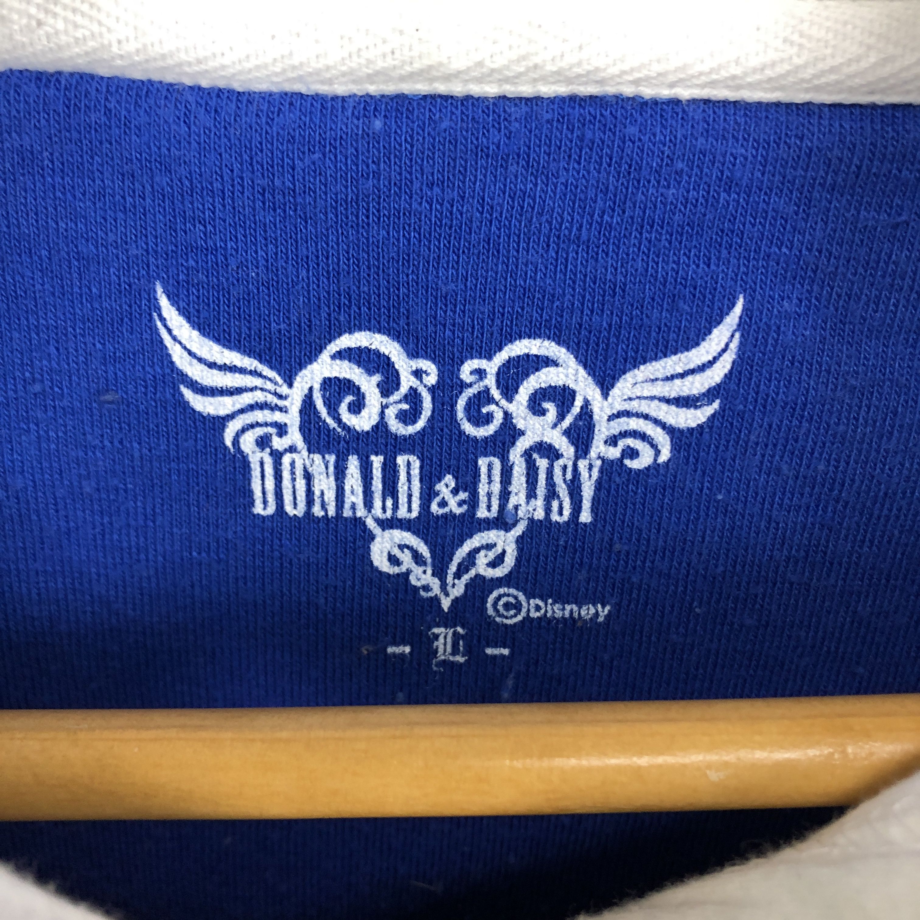 Disney DONALD AND DAISY Hoodie Pullover #2490-87 Size S / US 4 / IT 40 - 7 Thumbnail
