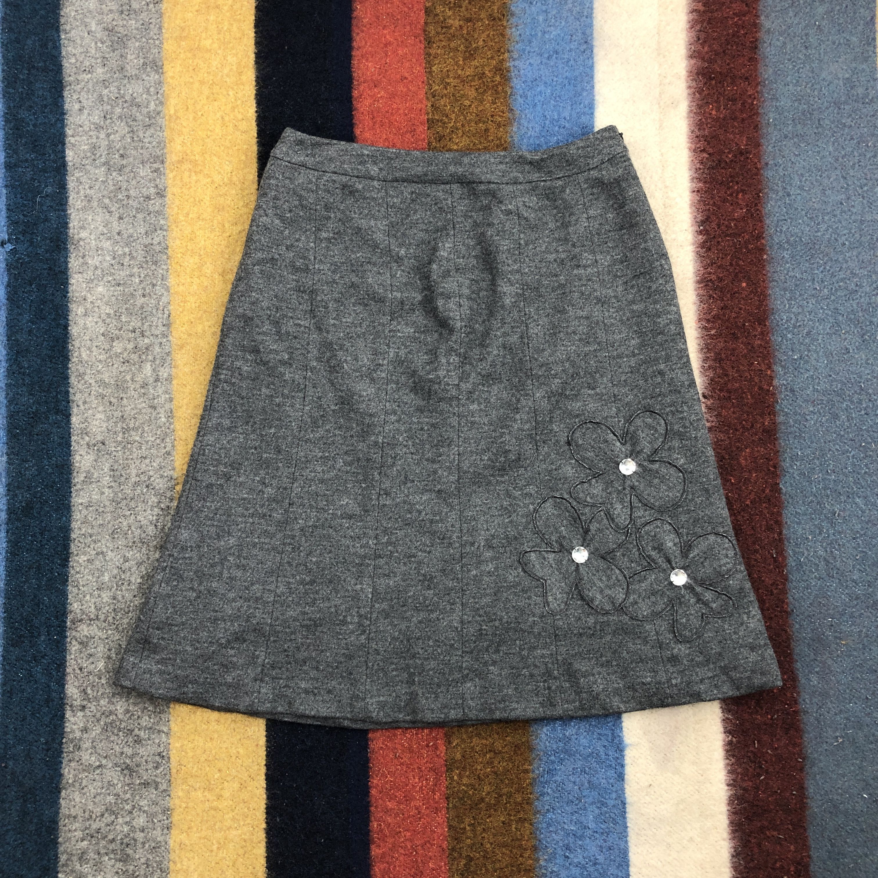 SONIA RYKIEL Mini Skirt Flower Logo #0449/S