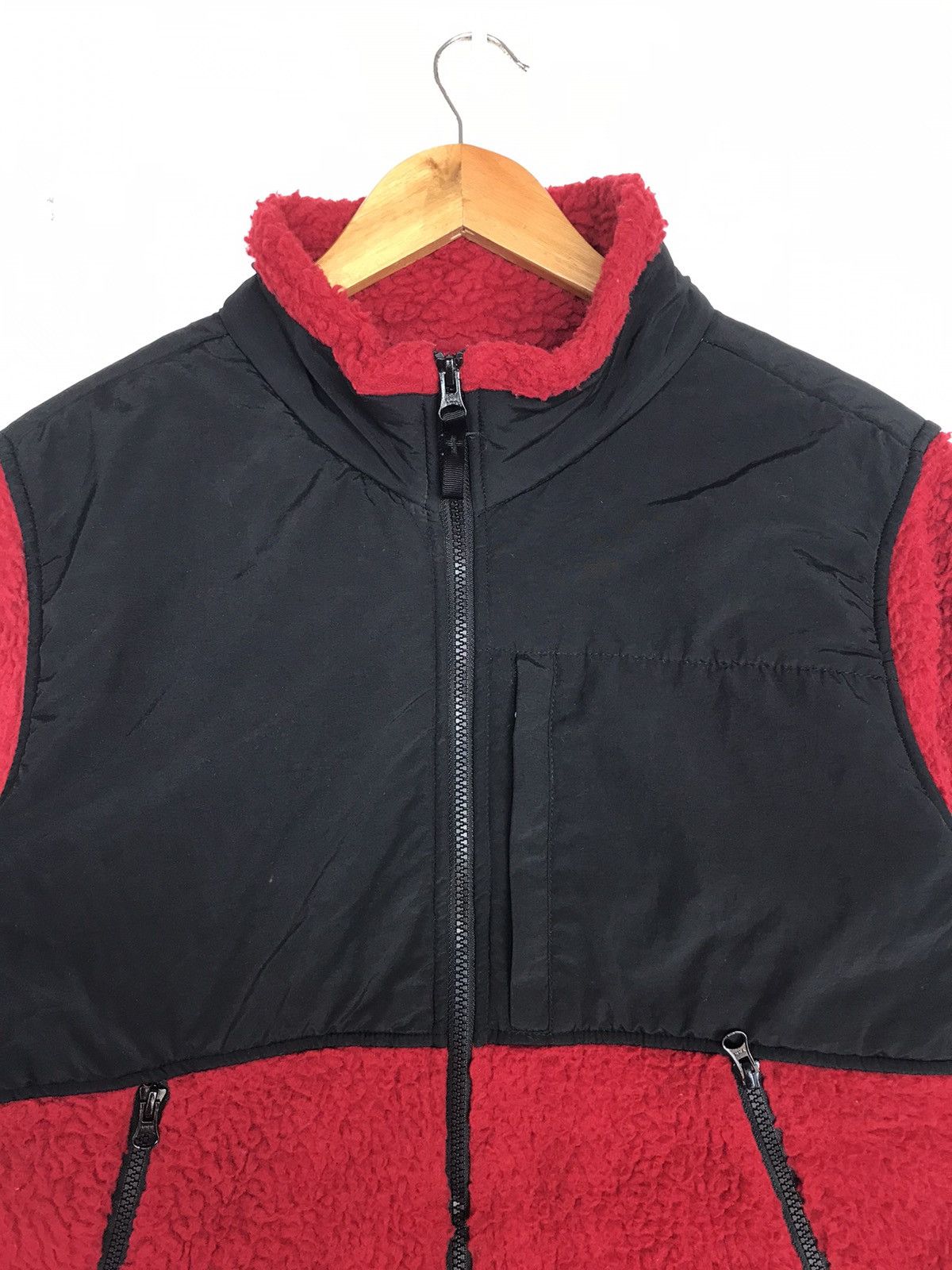 Japanese Brand Colorblock Back Number Sherpa Deep Pile Fleece Jacket Size US M / EU 48-50 / 2 - 2 Thumbnail