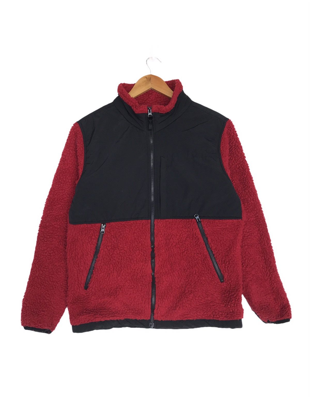 Japanese Brand Colorblock Back Number Sherpa Deep Pile Fleece Jacket Size US M / EU 48-50 / 2 - 1 Thumbnail