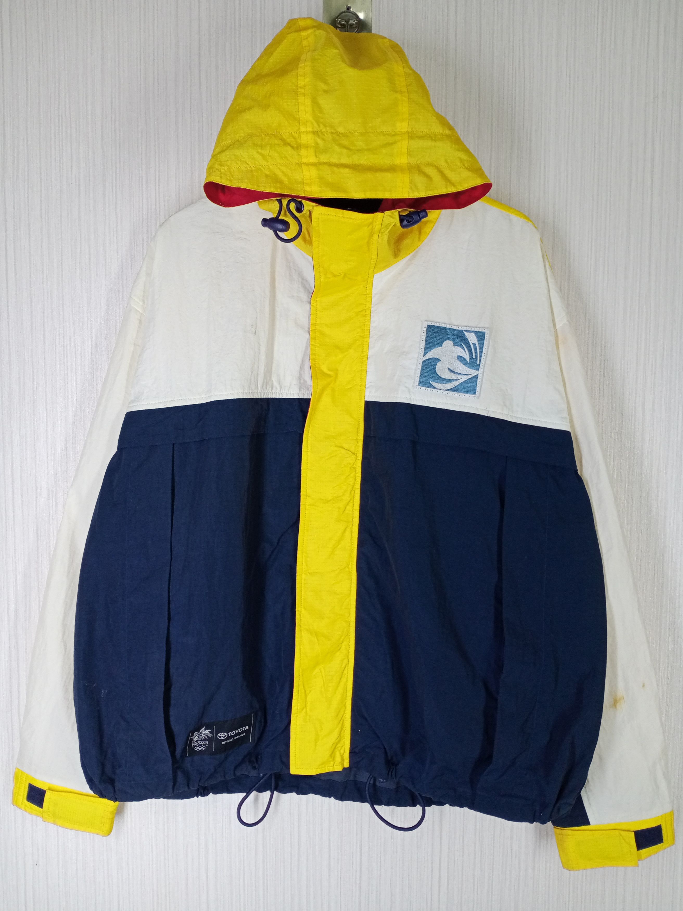 USA Olympics Rare Vintage Nagano 1998 Japan Olympic Toyota Sponsor Jacket Size US XL / EU 56 / 4 - 2 Thumbnail