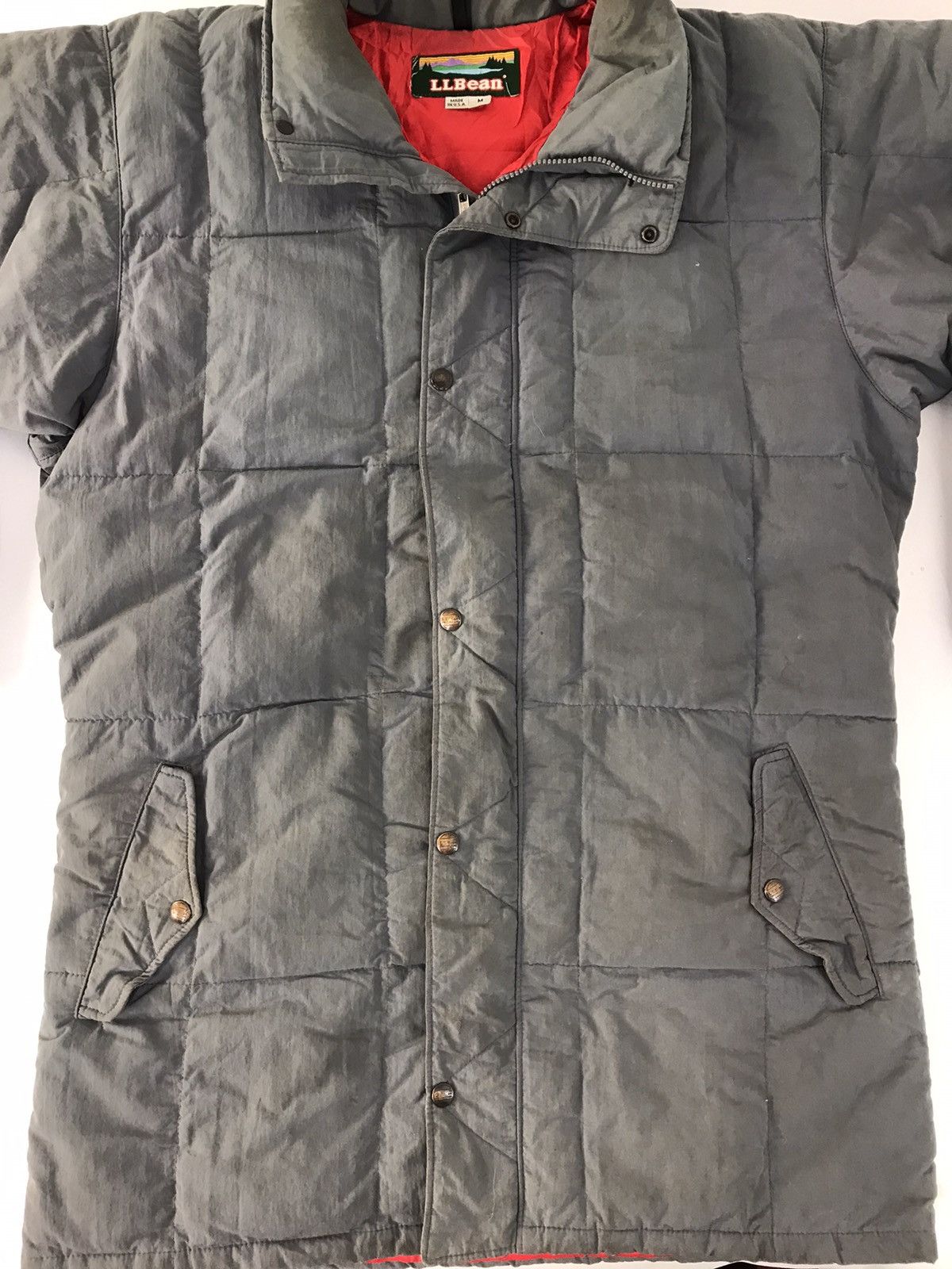 L.L. Bean × Vintage L.L Bean Puffer Quilted Jacket Hoodies Zipper Style Size US M / EU 48-50 / 2 - 3 Thumbnail