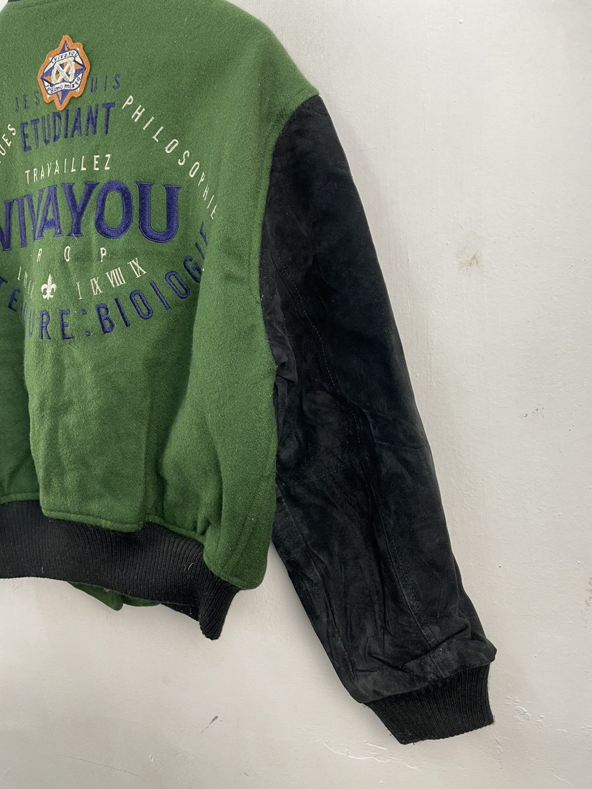 Japanese Brand Vintage 80s Vivayou Varsity Jacket Big Logo Spellout Size US M / EU 48-50 / 2 - 10 Thumbnail