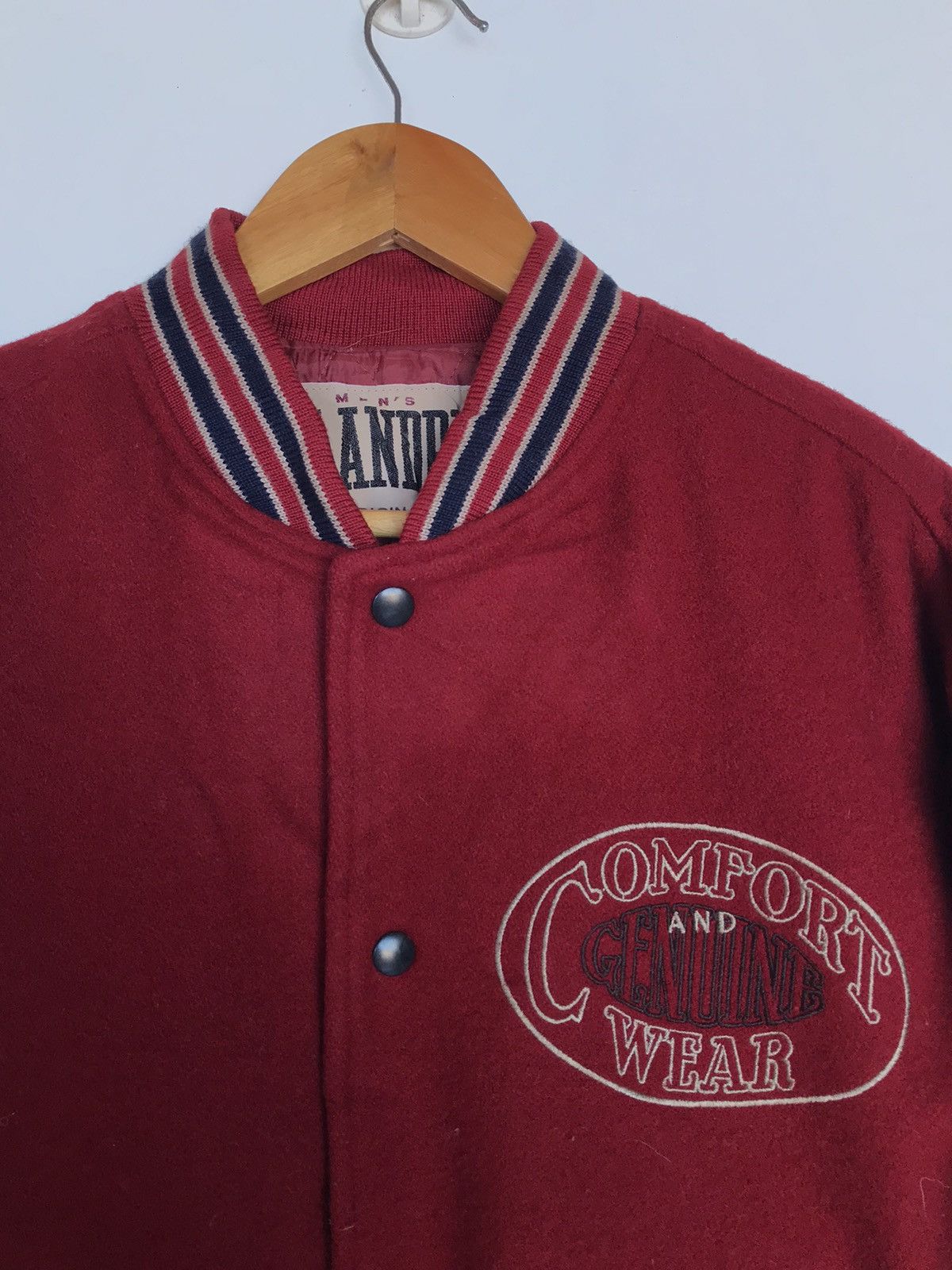 Japanese Brand Vintage Men’s Flandre Leather Varsity Jacket 1970s Size US M / EU 48-50 / 2 - 6 Thumbnail