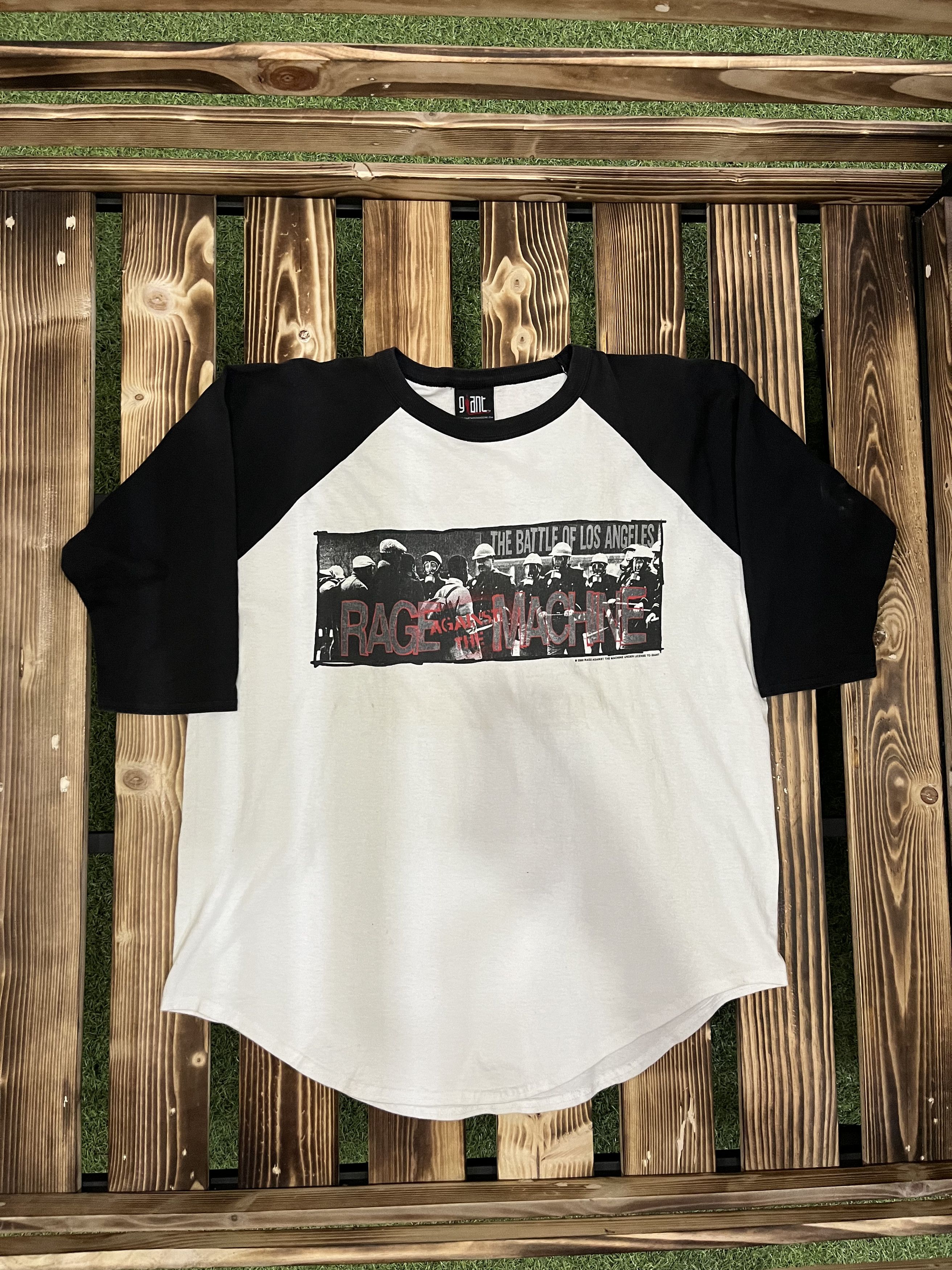 VINTAGE 90s RATM RAGLAN BAND TEE