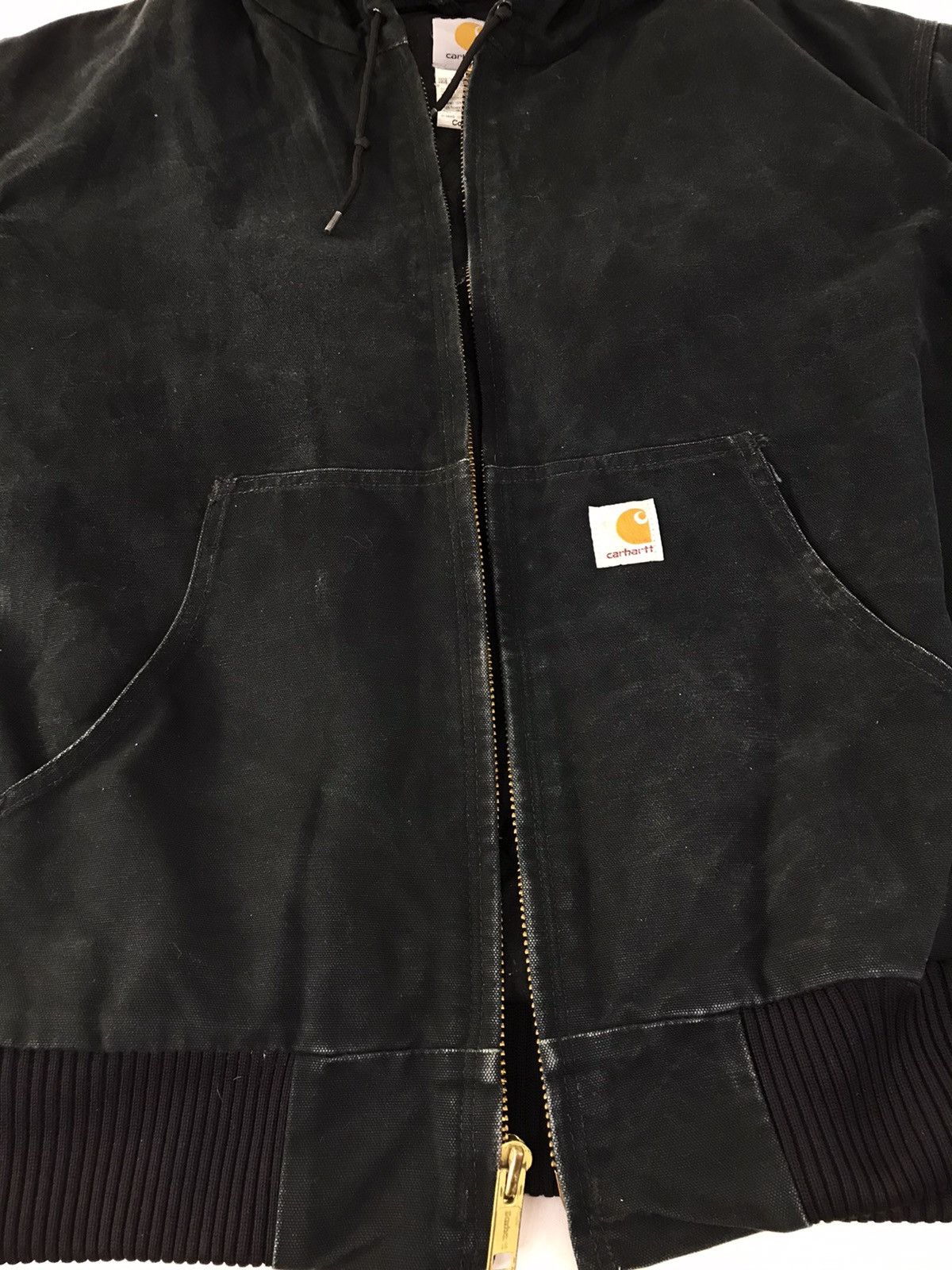 Carhartt Carhartt Loose Black Washed Insulated Thick Jacket Hoodies Size US XXL / EU 58 / 5 - 5 Thumbnail