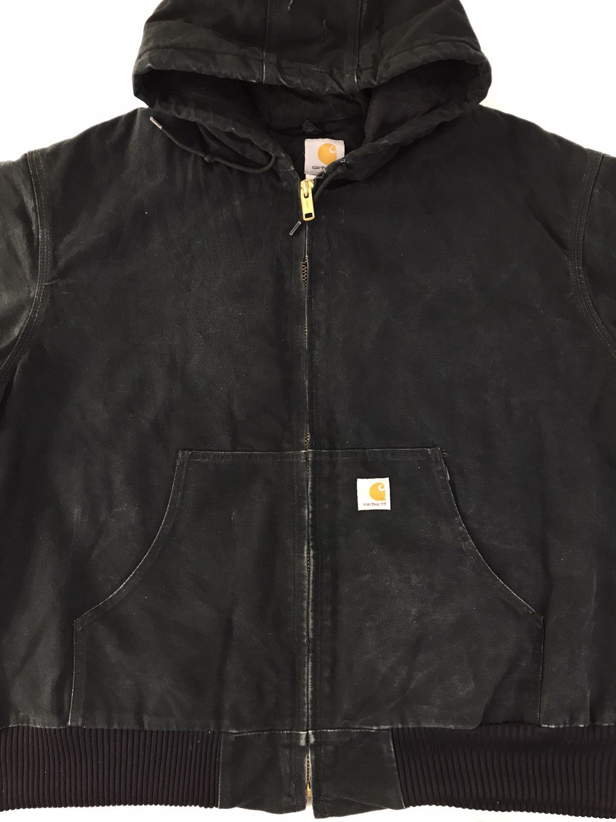 Carhartt Carhartt Loose Black Washed Insulated Thick Jacket Hoodies Size US XXL / EU 58 / 5 - 3 Thumbnail