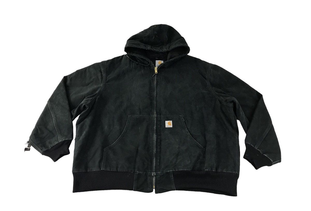 Carhartt Carhartt Loose Black Washed Insulated Thick Jacket Hoodies Size US XXL / EU 58 / 5 - 1 Thumbnail