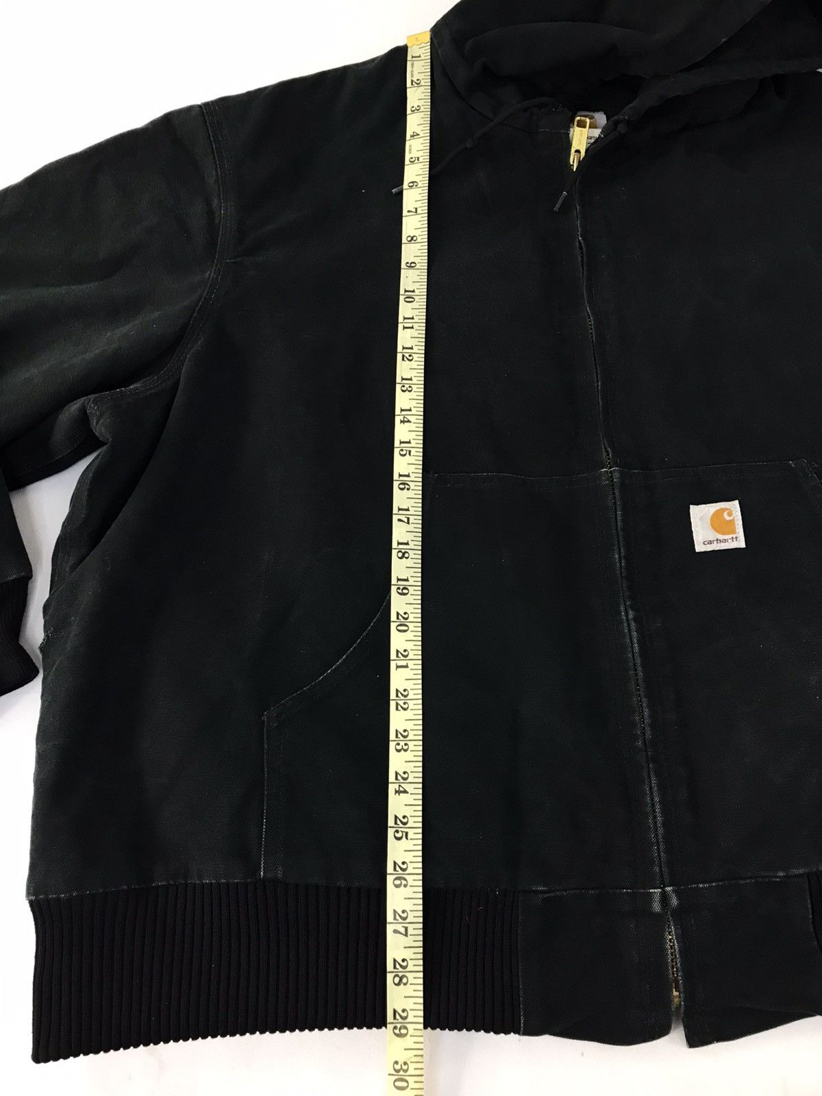 Carhartt Carhartt Loose Black Washed Insulated Thick Jacket Hoodies Size US XXL / EU 58 / 5 - 11 Thumbnail