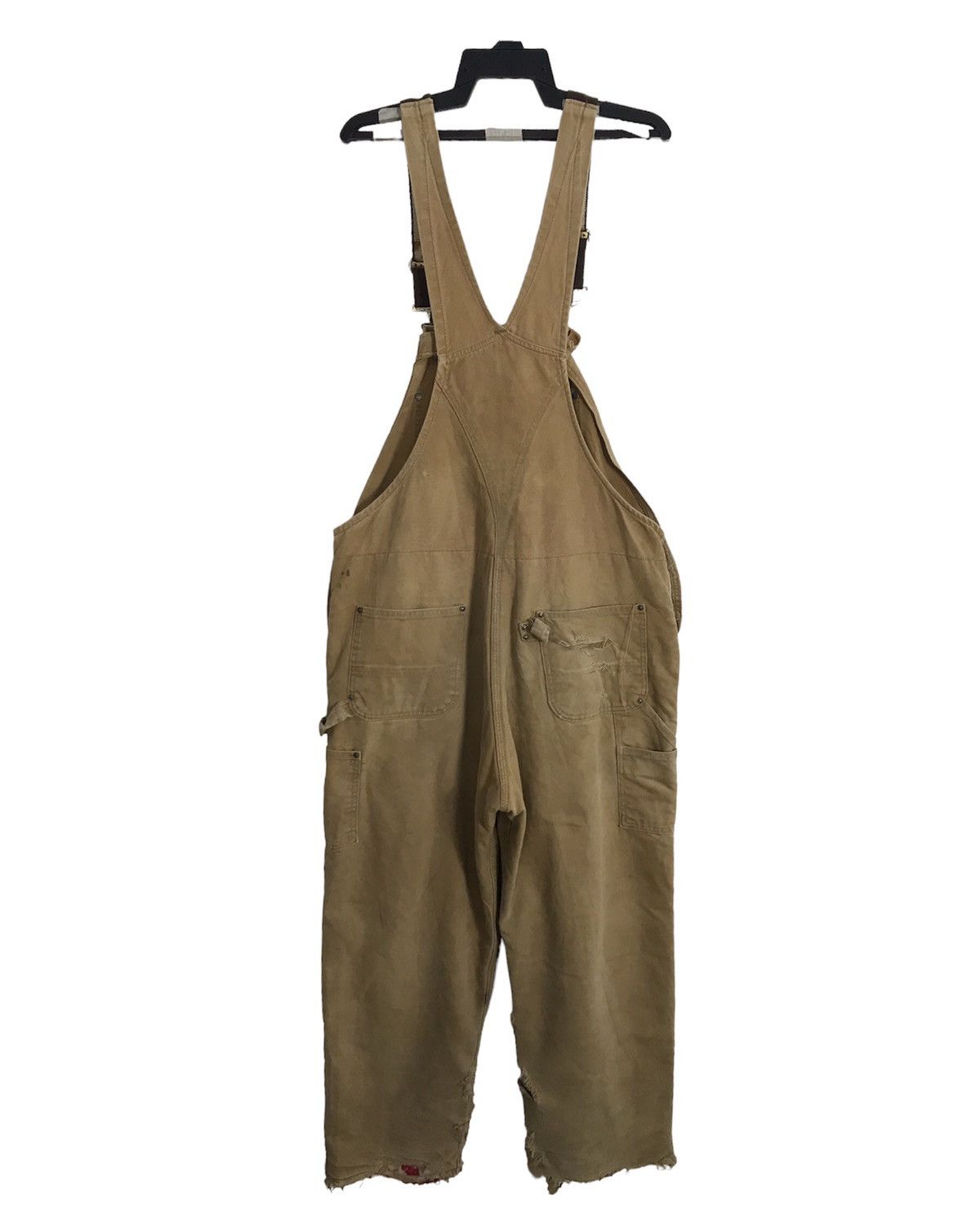 Carhartt 90s Distressed Carhartt Bib Dungaree Overall Carpenter Pant Size US 40 / EU 56 - 2 Thumbnail