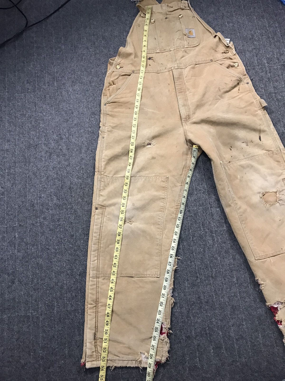 Carhartt 90s Distressed Carhartt Bib Dungaree Overall Carpenter Pant Size US 40 / EU 56 - 11 Thumbnail