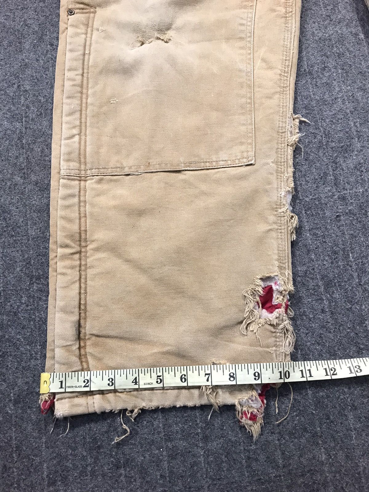 Carhartt 90s Distressed Carhartt Bib Dungaree Overall Carpenter Pant Size US 40 / EU 56 - 13 Thumbnail