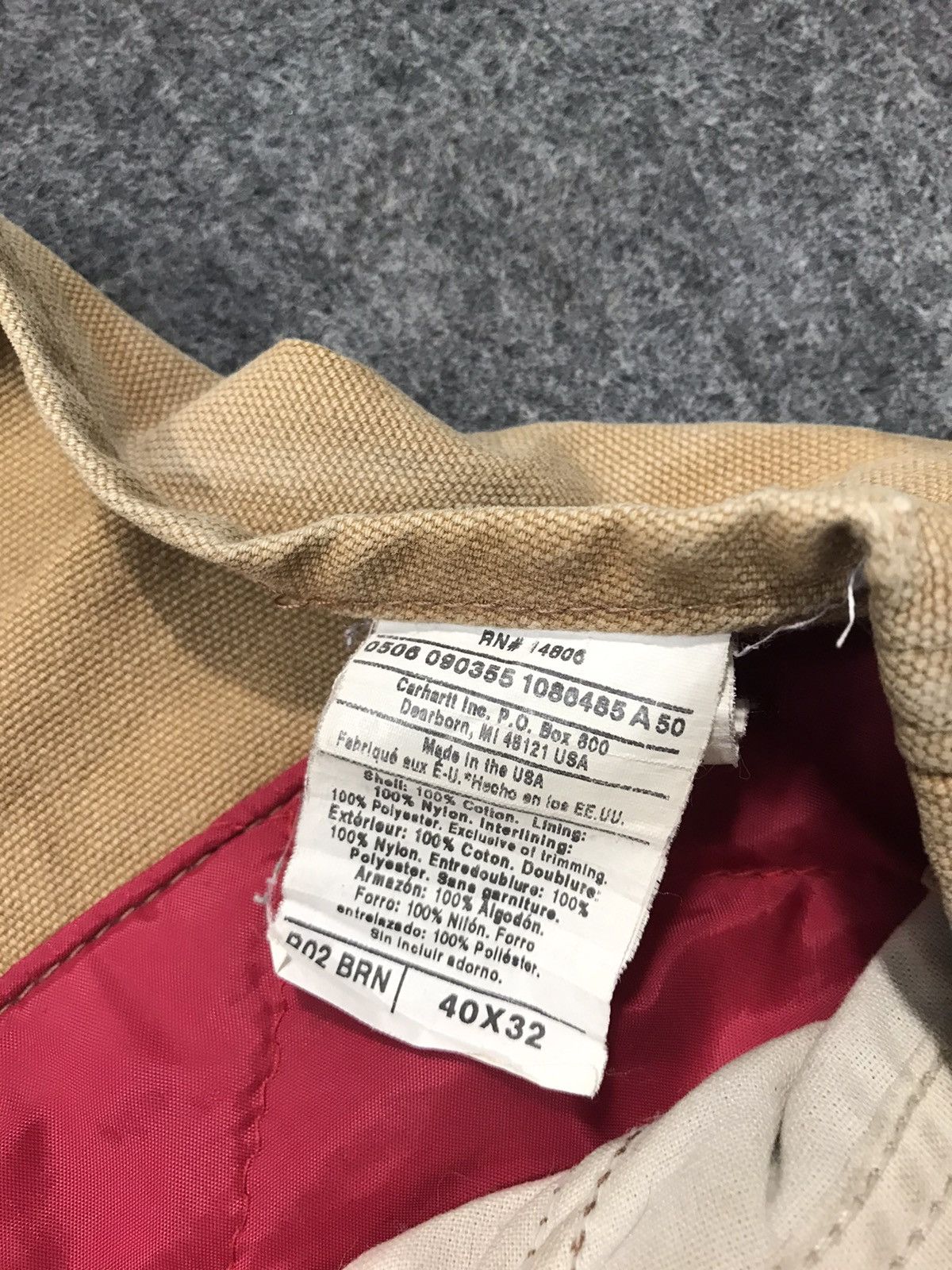 Carhartt 90s Distressed Carhartt Bib Dungaree Overall Carpenter Pant Size US 40 / EU 56 - 7 Thumbnail