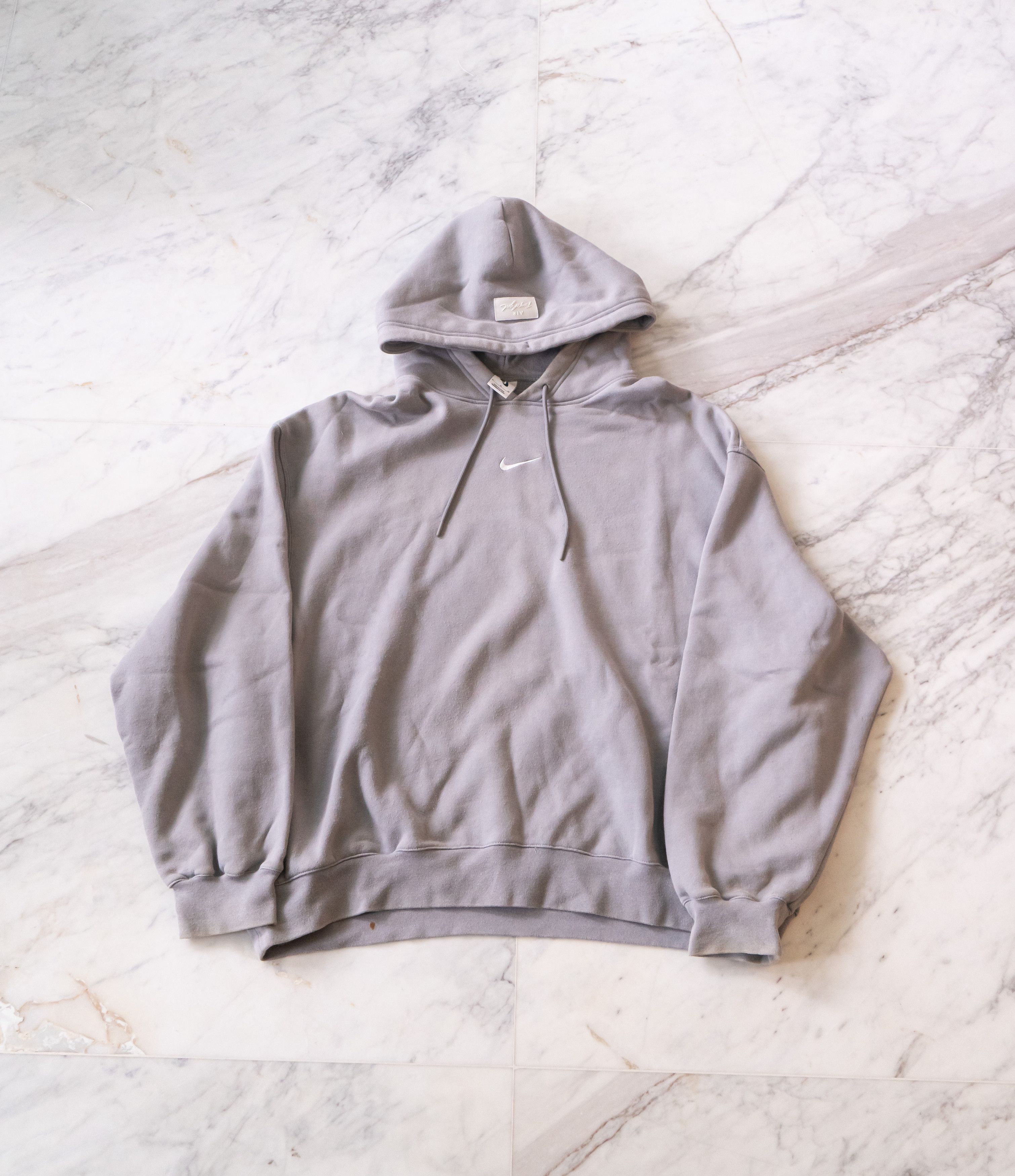 Fear of god x 'double hood hoodie clearance dust/sail