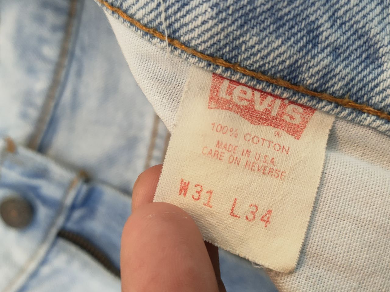 Levi's × Vintage Vtg Levis 510-0217 Light wash denim, USA Made Size US 30 / EU 46 - 8 Thumbnail