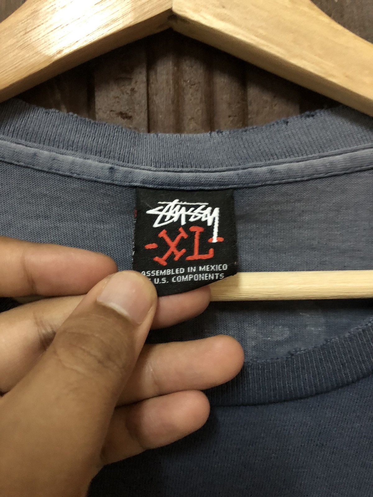 Stussy × Vintage Distress! Vintage Stussy X Peter Bagge Big Print Tee Shirt Size US XL / EU 56 / 4 - 8 Thumbnail