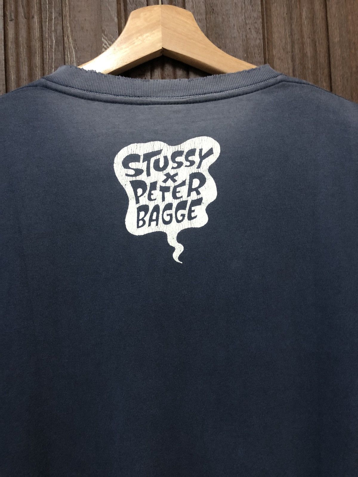 Stussy × Vintage Distress! Vintage Stussy X Peter Bagge Big Print Tee Shirt Size US XL / EU 56 / 4 - 12 Thumbnail