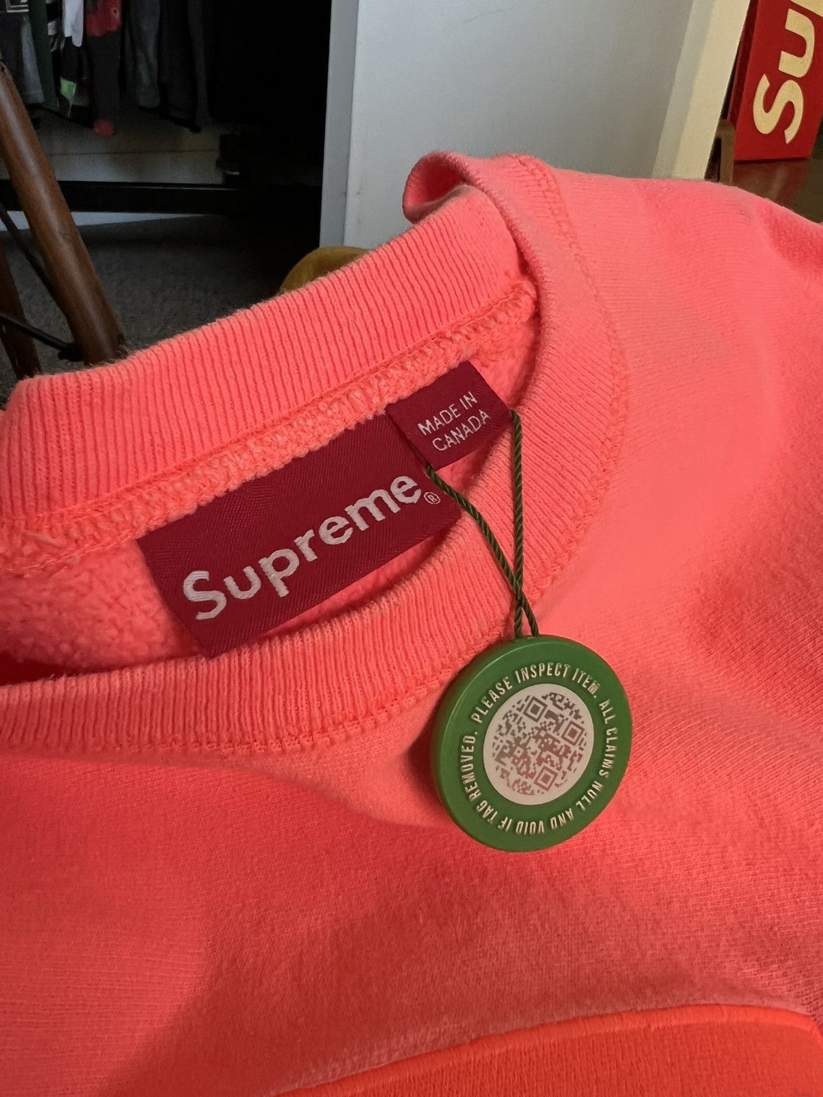 Supreme FW18 Box Logo Crewneck Size US XL / EU 56 / 4 - 3 Thumbnail