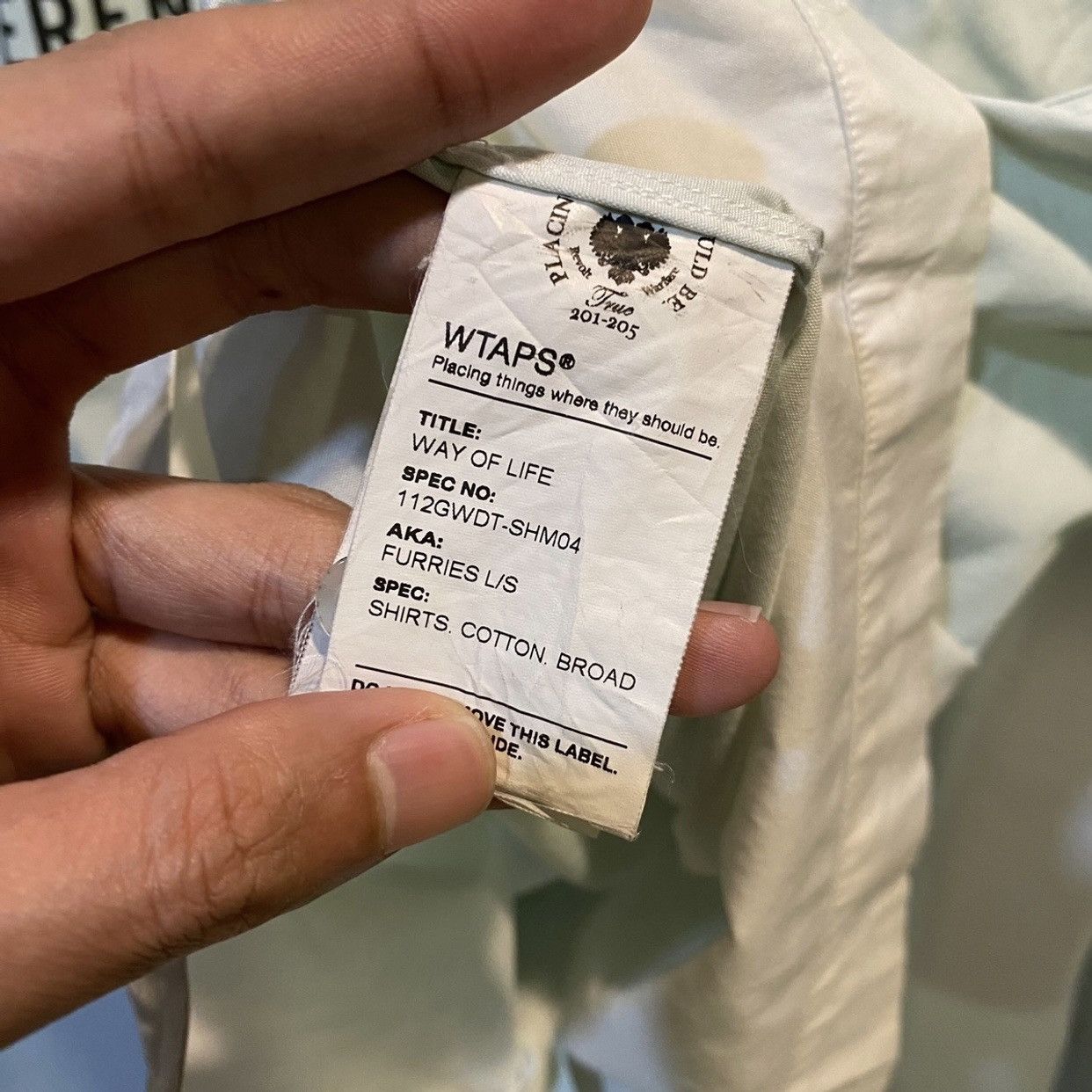 Wtaps VINTAGE 2004 WTAPS WAY OF LIFE LONG SLEEVE Shirts Size US M / EU 48-50 / 2 - 11 Thumbnail