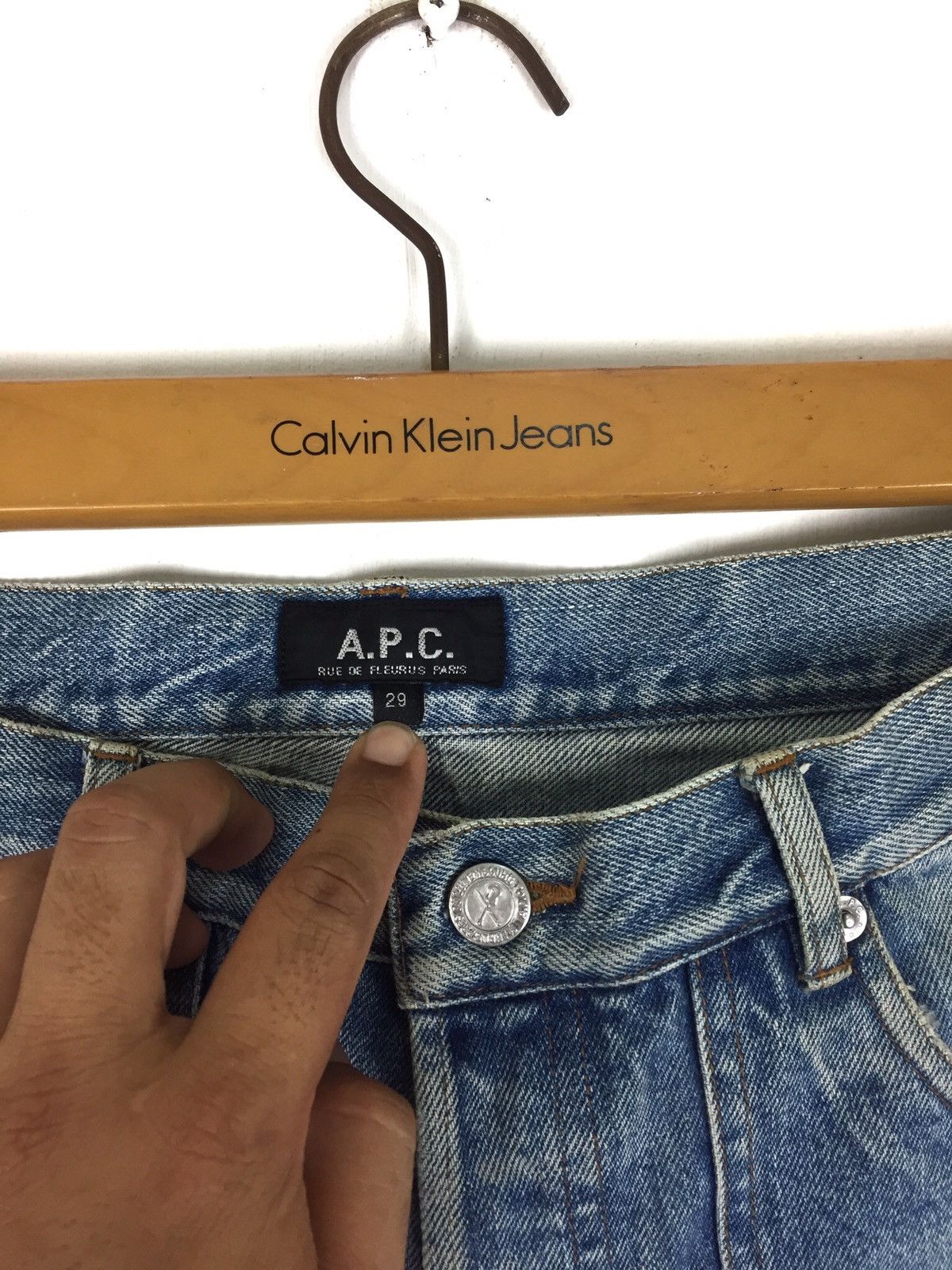 A.P.C. Vintage APC Distressed Denim Bush Pants Size US 32 / EU 48 - 11 Thumbnail