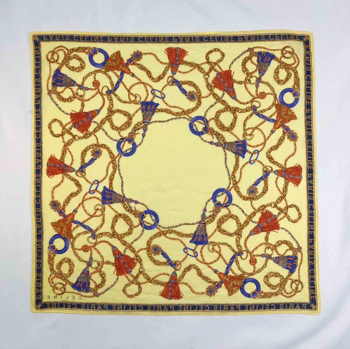 Celine Rare Vintage Celine Paris Hanky Scarf Size ONE SIZE - 5 Thumbnail