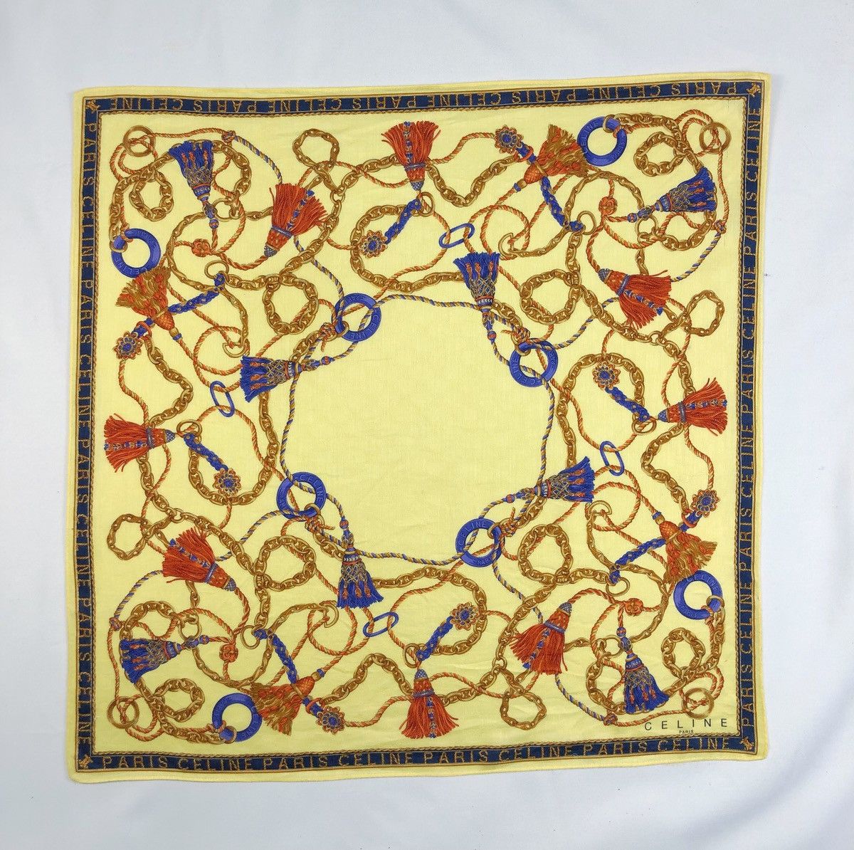 Celine Rare Vintage Celine Paris Hanky Scarf Size ONE SIZE - 2 Thumbnail