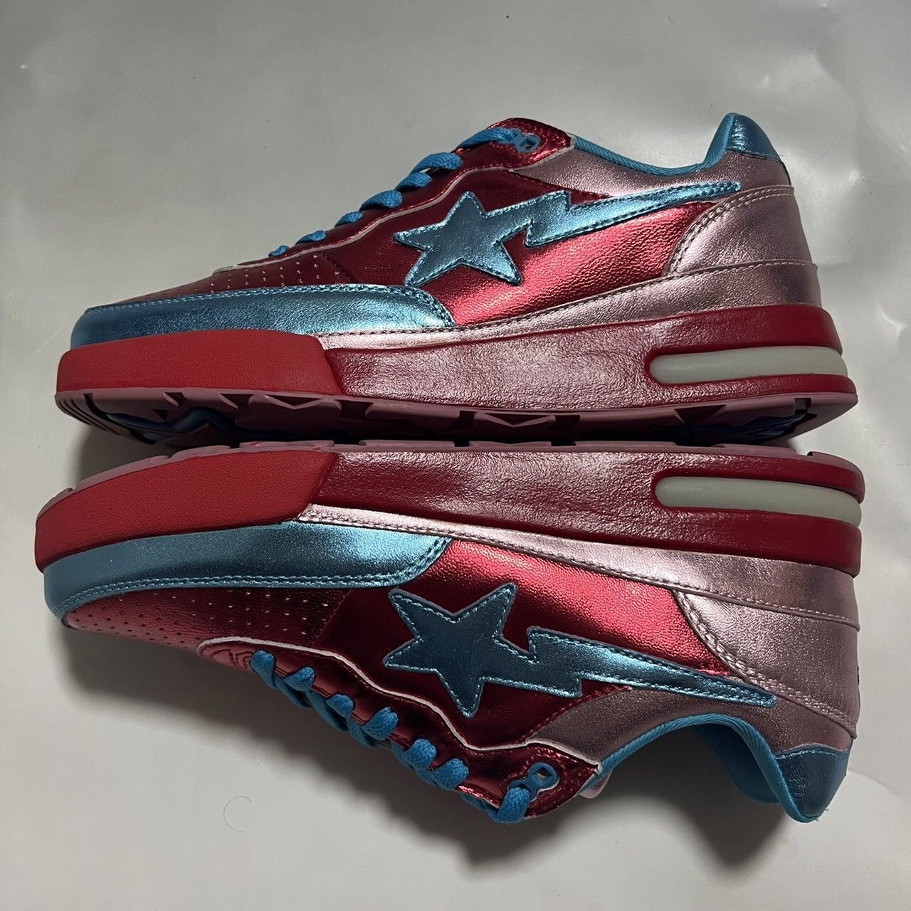 Bape BAPE Pharrell ROAD sta red/blue Size US 9 / EU 42 - 3 Thumbnail