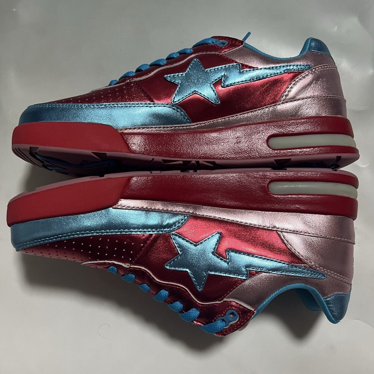 Bape BAPE Pharrell ROAD sta red/blue Size US 9 / EU 42 - 4 Thumbnail