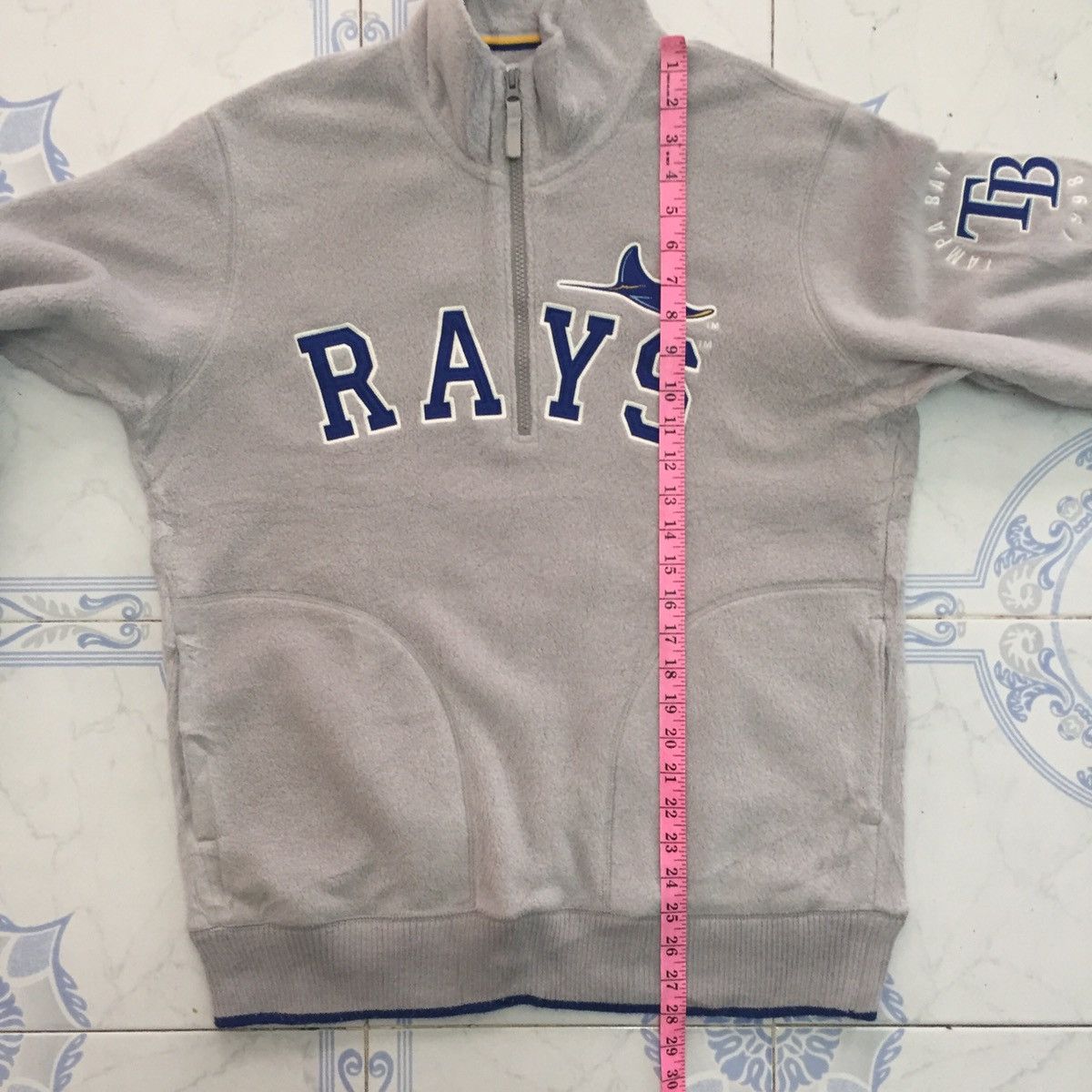 MLB Rays MLB x Uniqlo Half Zip Fleece Sweatshirt Jacket Size US XL / EU 56 / 4 - 16 Thumbnail