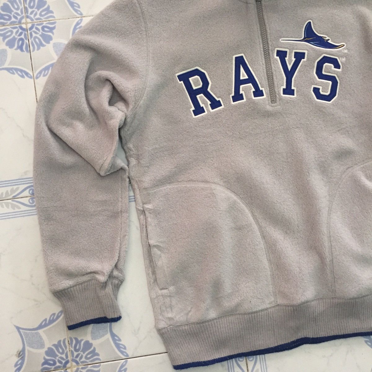 MLB Rays MLB x Uniqlo Half Zip Fleece Sweatshirt Jacket Size US XL / EU 56 / 4 - 3 Thumbnail